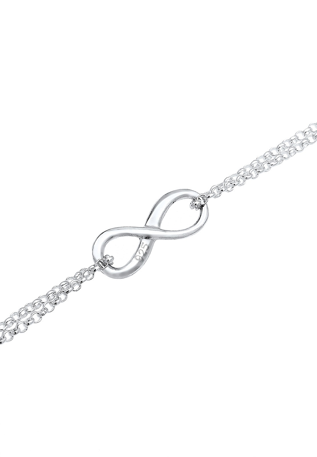 Elli Choker »Halskette Choker Erbskette Infinity Unendlichkeit 925 Silber«