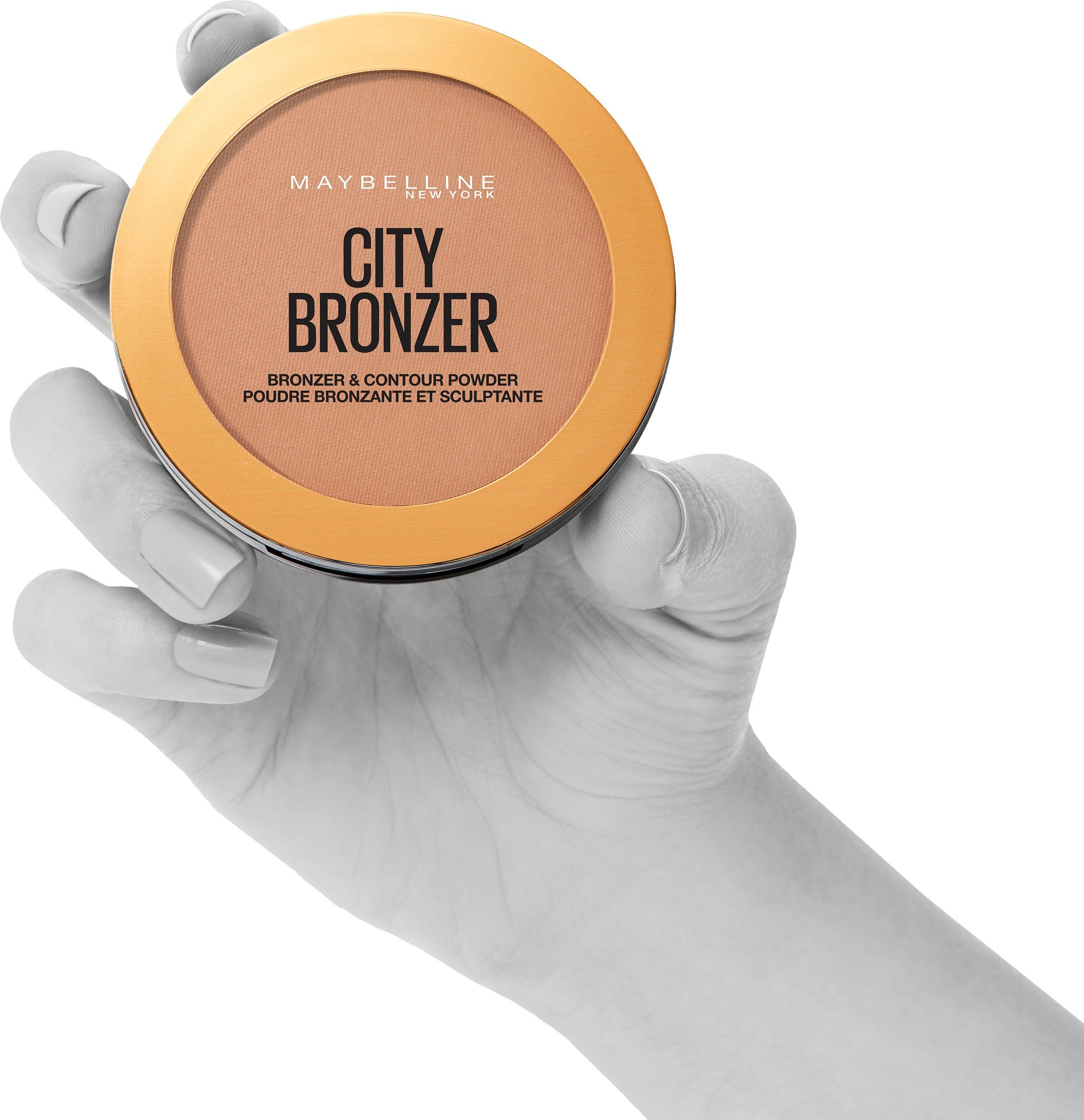 MAYBELLINE NEW YORK Bronzer »CITY BRONZER & CONTOUR POWDER« aus mikro-feinem Puder und Kakaobutter