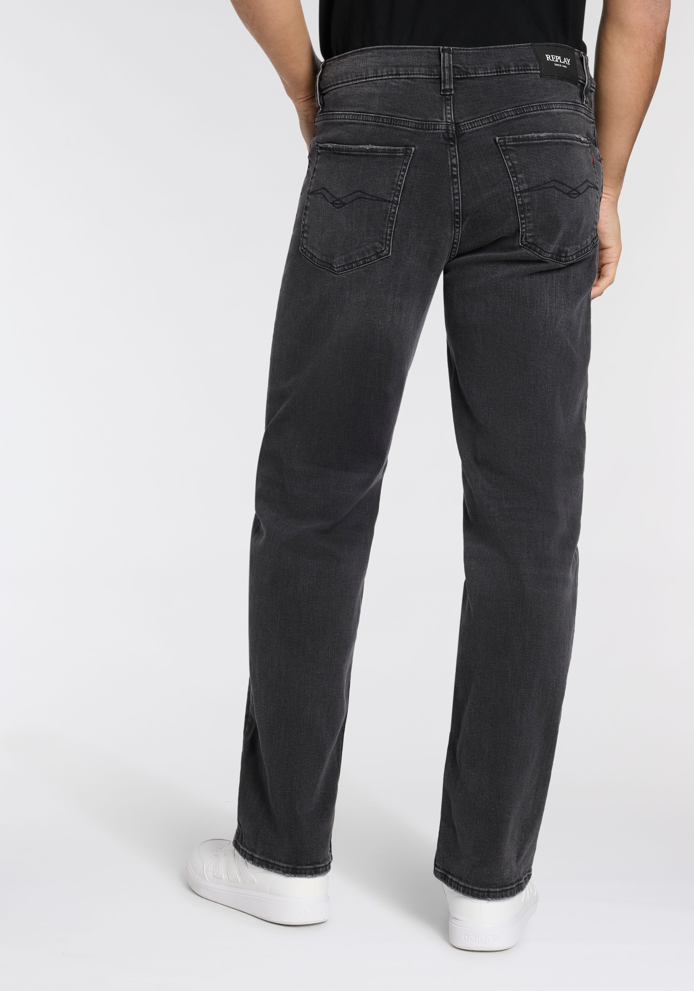 Replay Weite Jeans »ZELMAA« mit asymmetrischem Verschluss