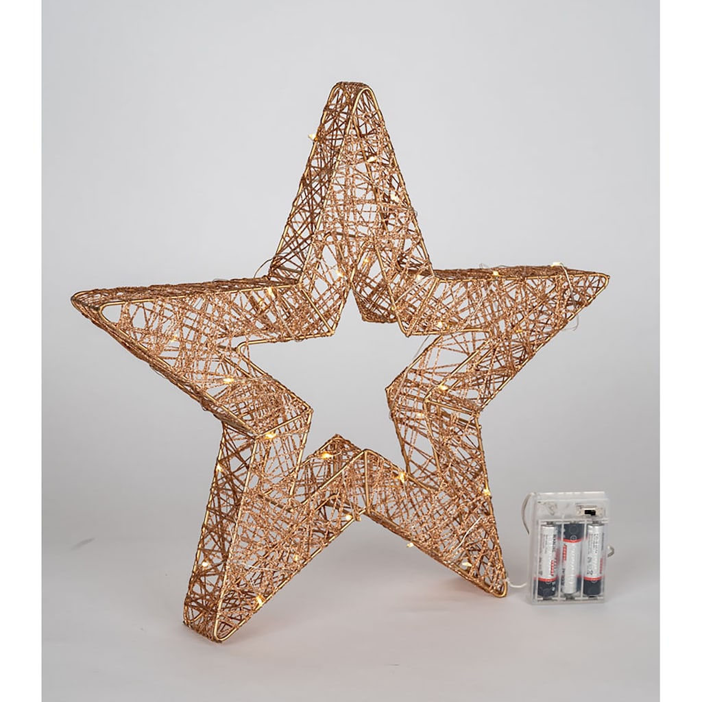 Star-Max LED Stern »Weihnachtsstern, Weihnachtsdeko«, 40 flammig-flammig, nur für den Innenbereich