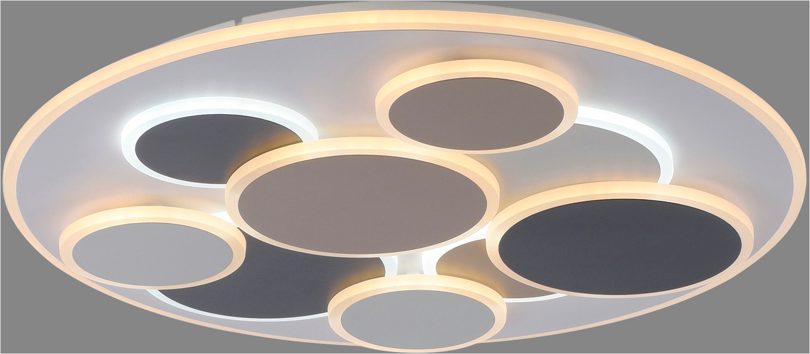 JUST LIGHT LED Deckenleuchte »MODENA« LED-Board 1 Stk. warmweiß - kaltweiß CCT 3000-6500K, dimmbar, Memoryfunktion, Infrarot-FB