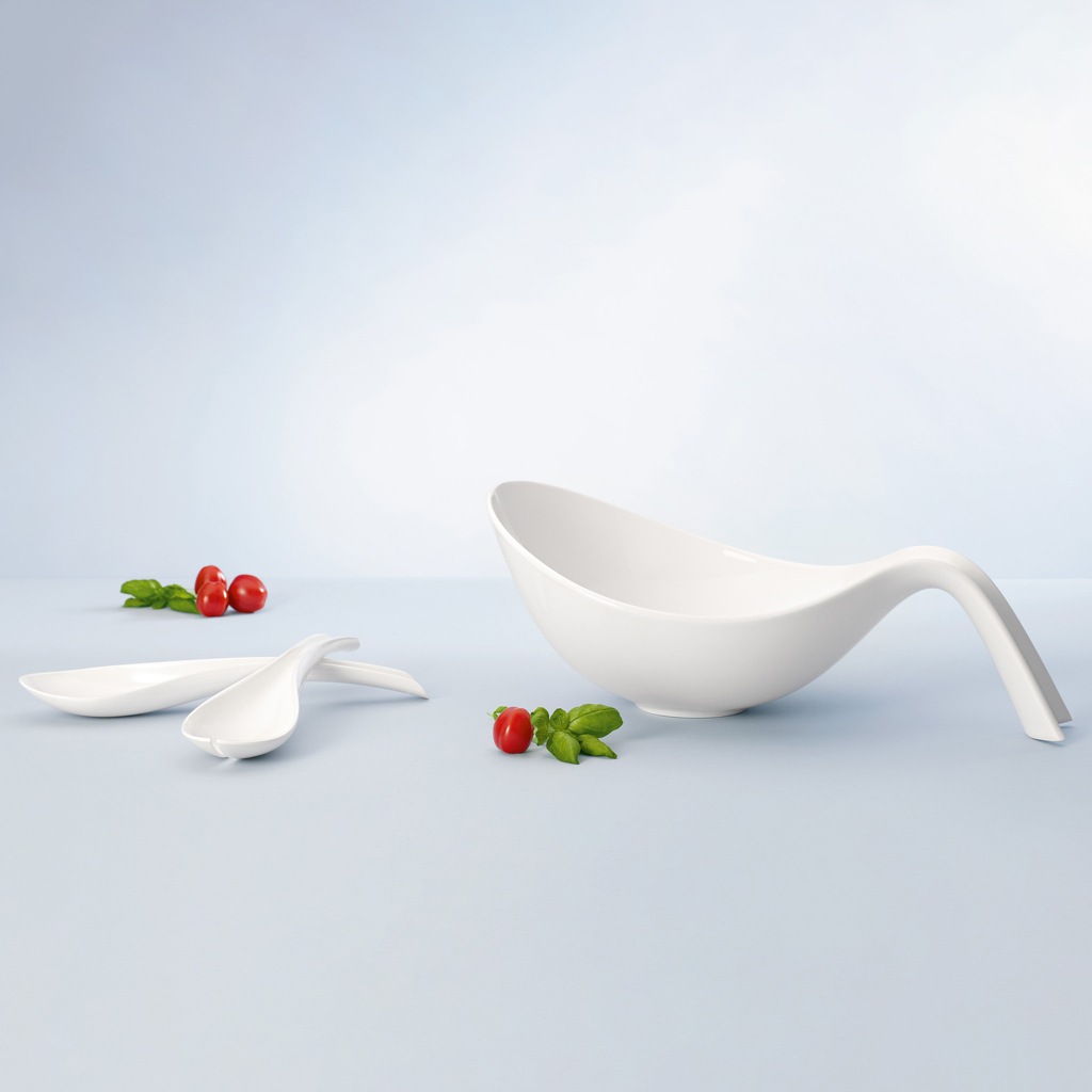 Villeroy & Boch Schale »Salat-Set Flow 3er Set weiß«