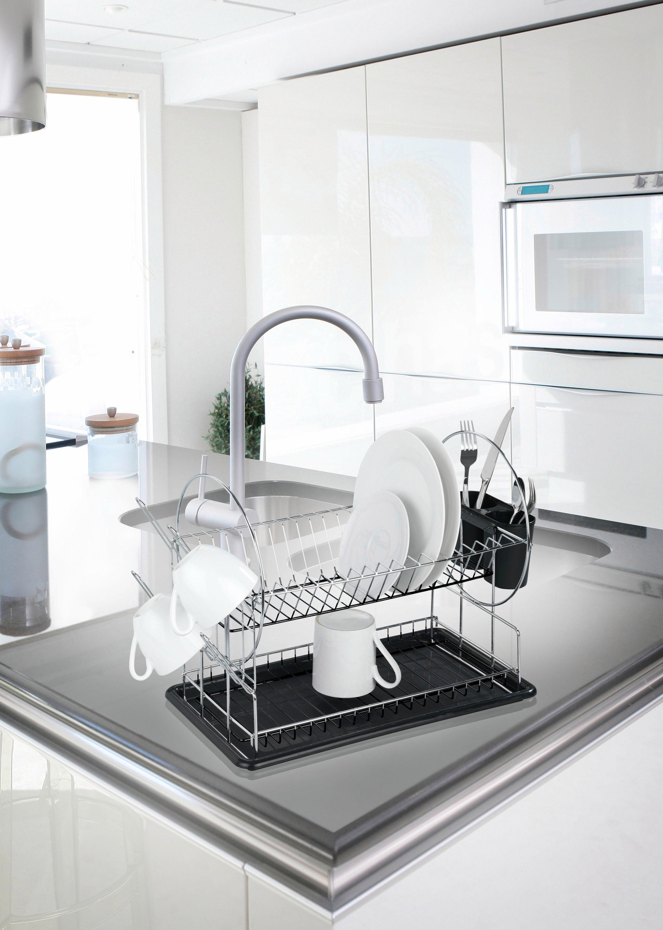 WENKO Geschirrständer »Premium Duo«, (Set, 3 tlg.)