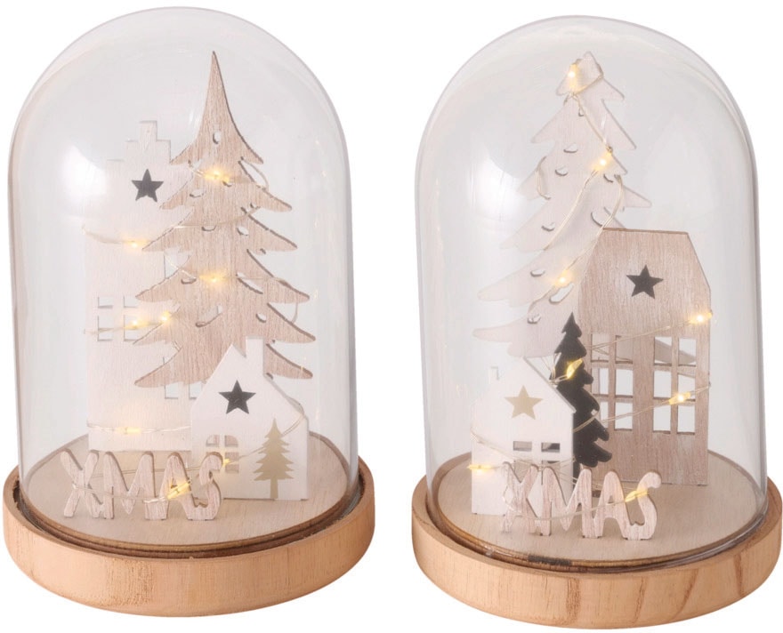BOLTZE Weihnachtsfigur mit »XMAS, OTTO LED-Beleuchtung Weihnachtsdeko«, bei 2 Dekoaufsteller (Set, St.)