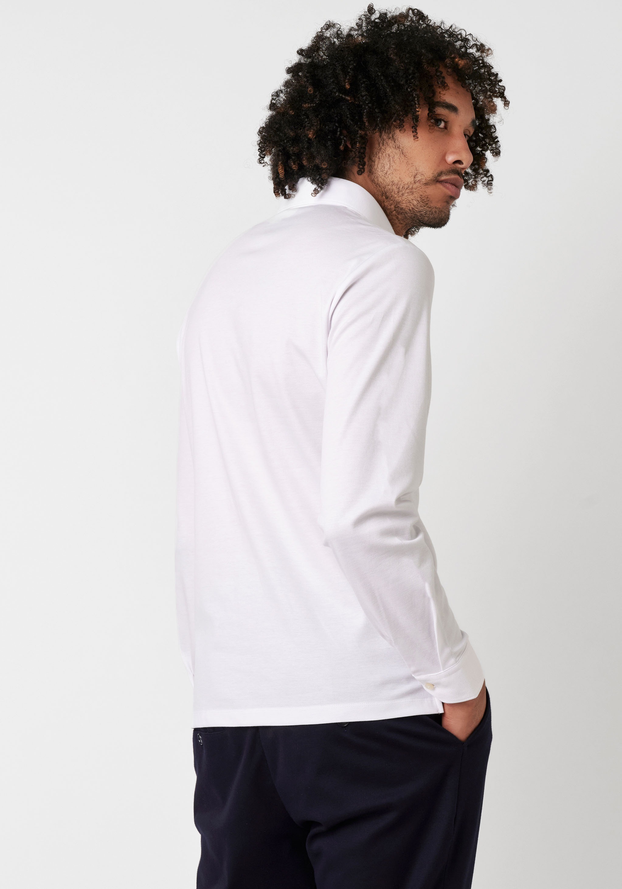 DESOTO Langarm-Poloshirt »Jerseypolo Essential Kent langarm«, Flexibler Stretch