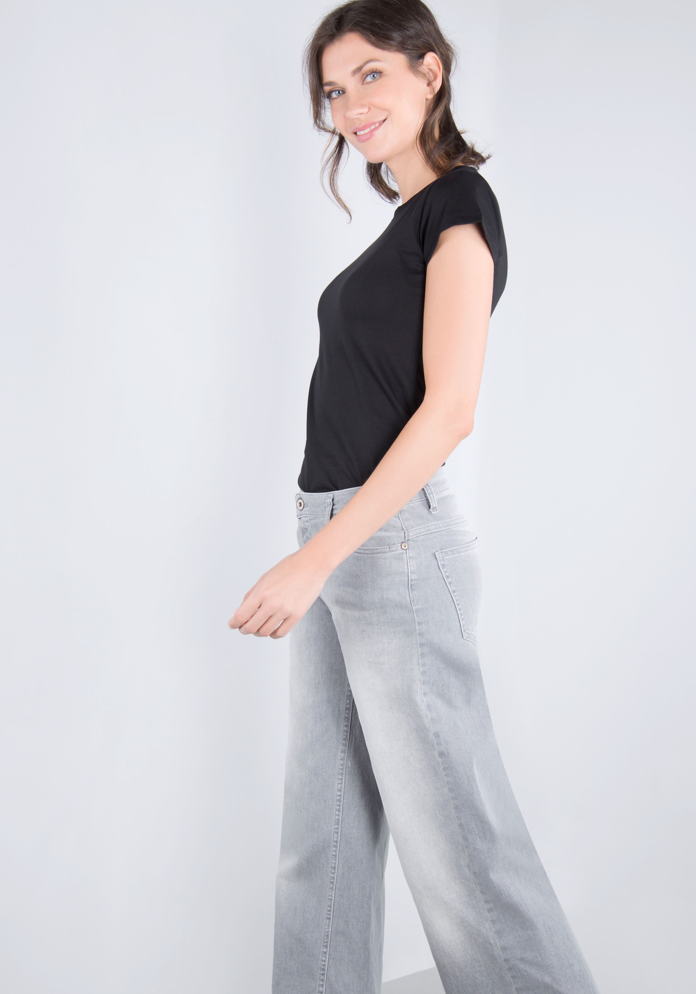 Please Jeans 5-Pocket-Jeans, mit weitem Bein und Fade-Out Effekten