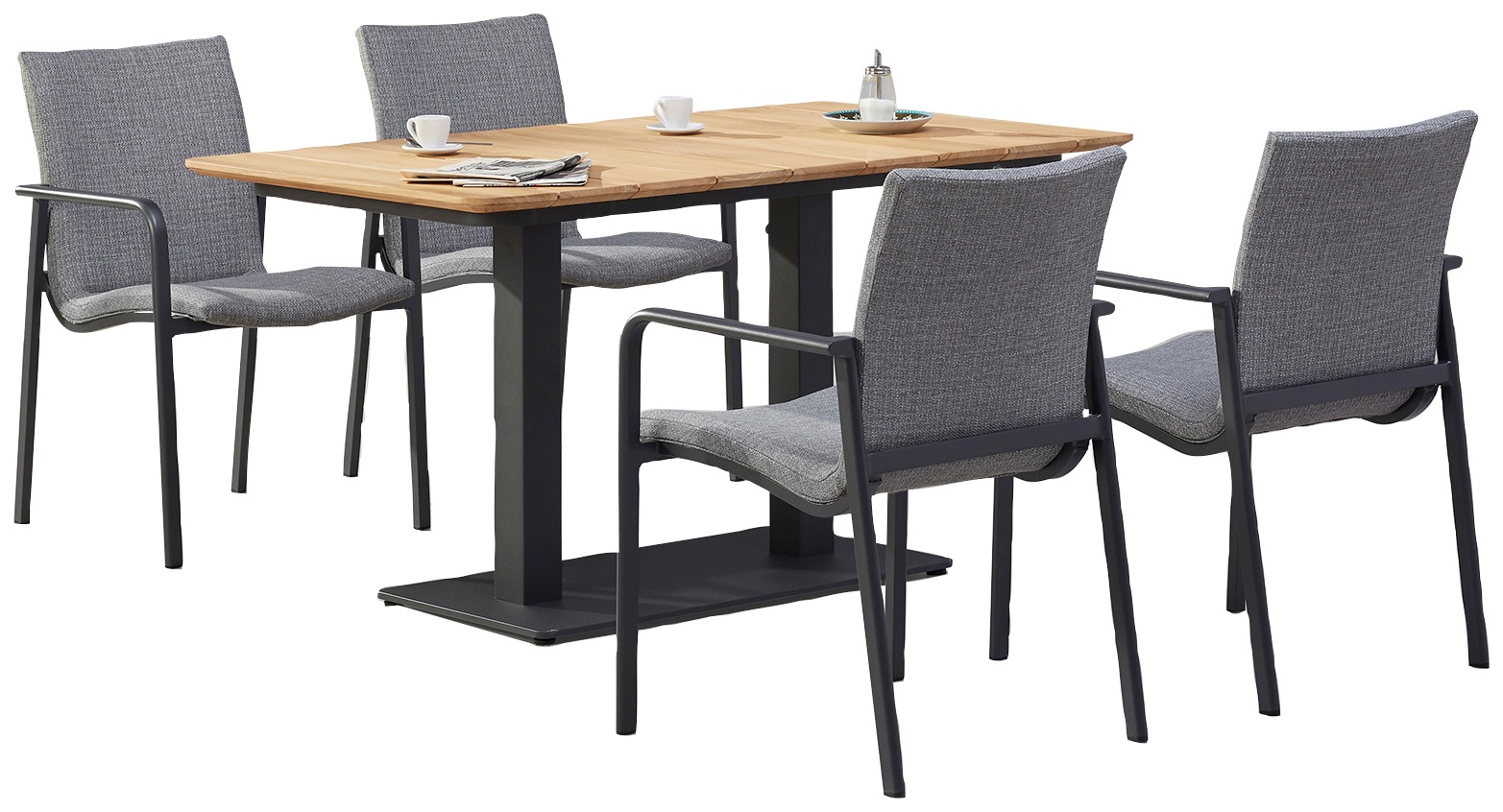 Best Garten-Essgruppe »Positano«, (5 tlg.), 5-tlg. Dining Gruppe Positano/Cervi