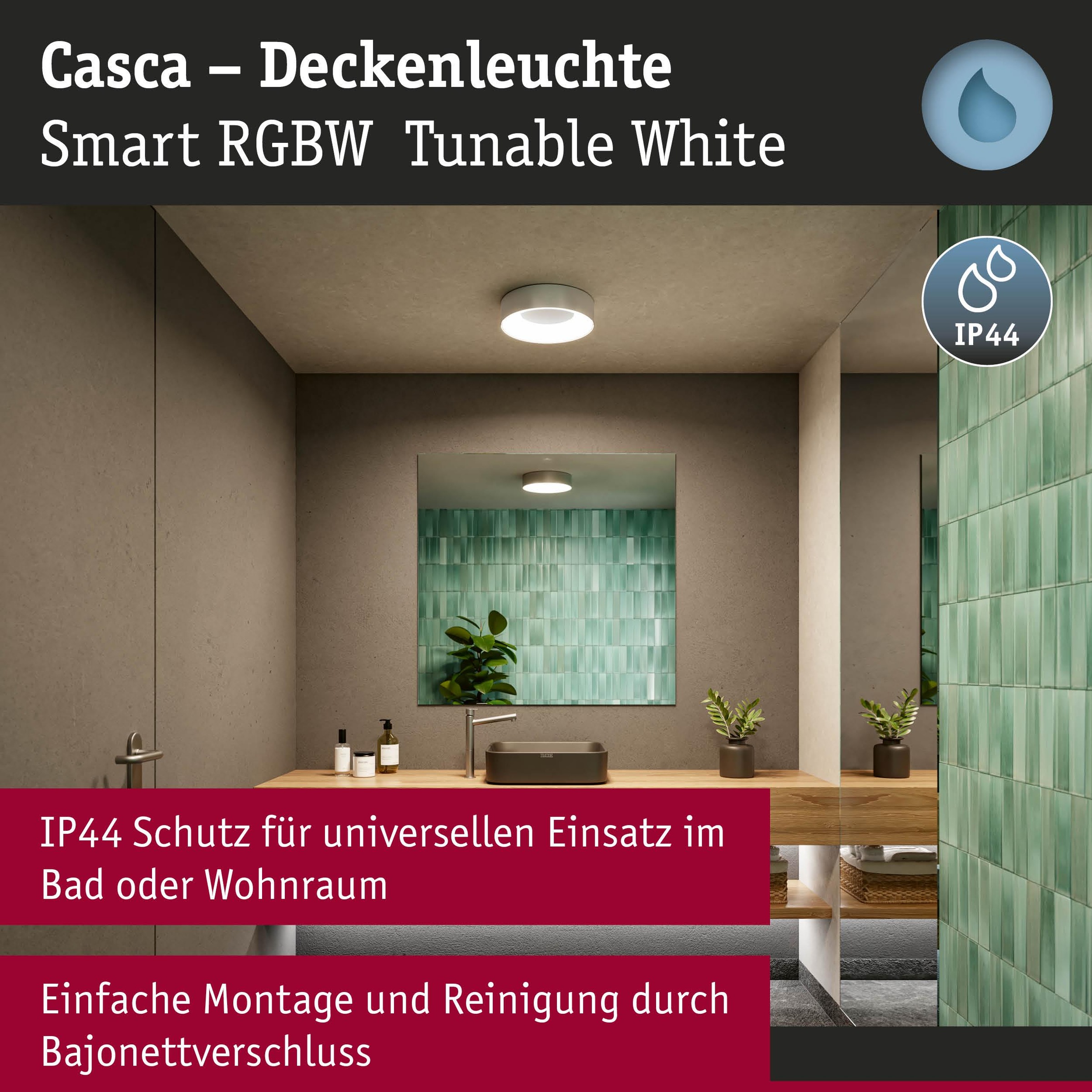 Paulmann Deckenleuchte »Casca« LED-Modul 1 Stk. Tageslichtweiß dimmbar