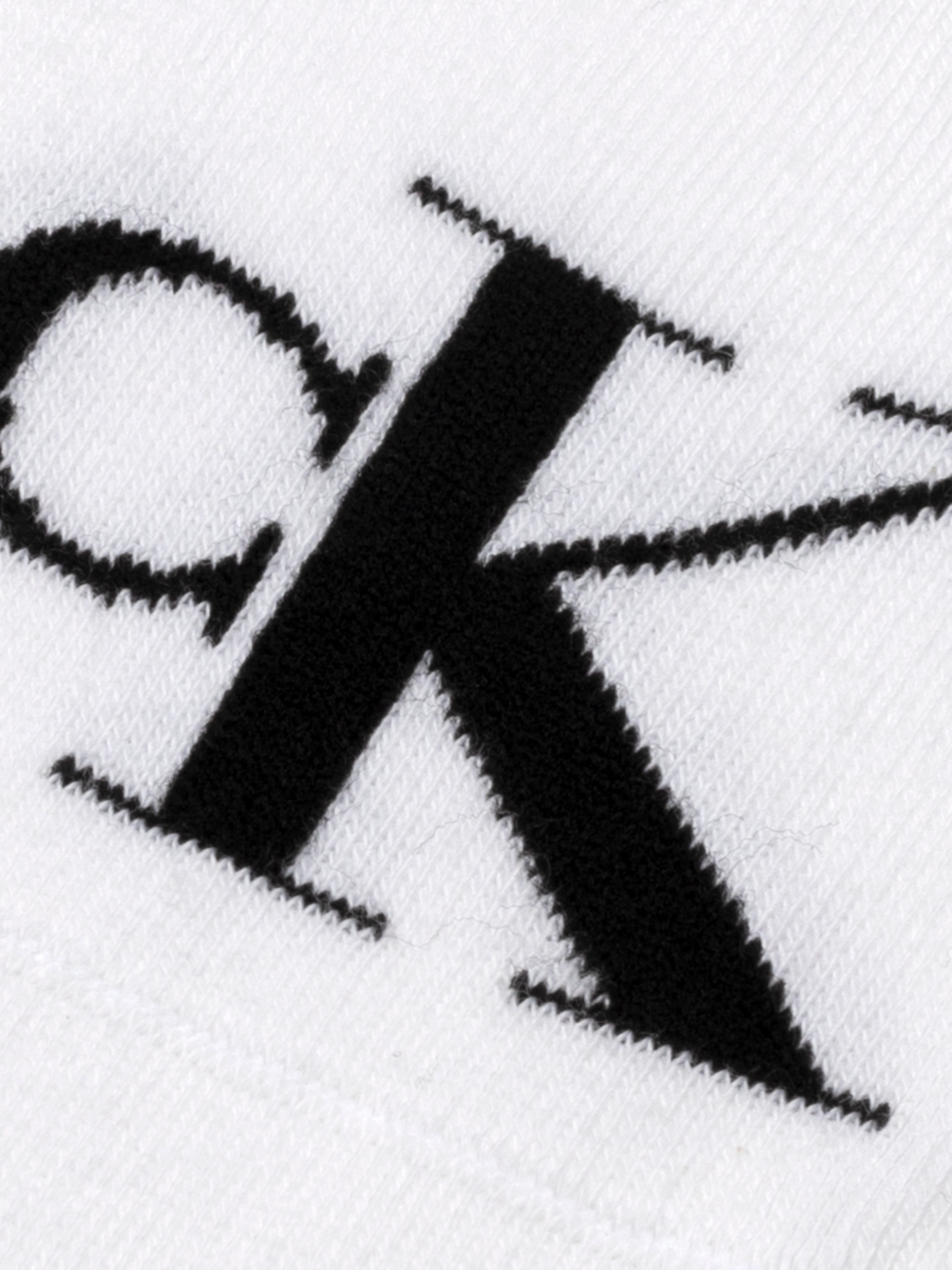 Calvin Klein Jeans Füßlinge »CKJ WOMEN FOOTIE HIGH CUT 2P MONOGRAM«, (2 Paar), Mit großer Logostickerei vorn