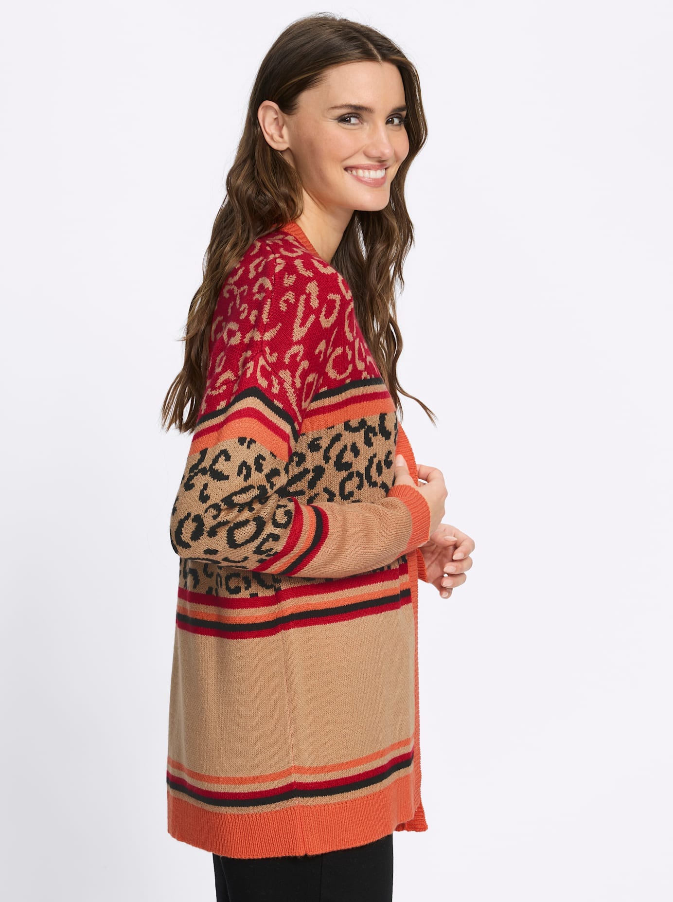 Classic Basics Longstrickjacke