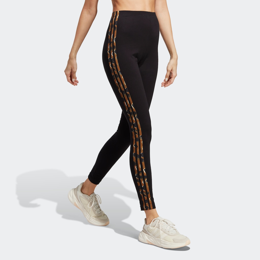 adidas Sportswear Leggings »ESSENTIALS 3-STREIFEN ANIMAL PRINT«, (1 tlg.)