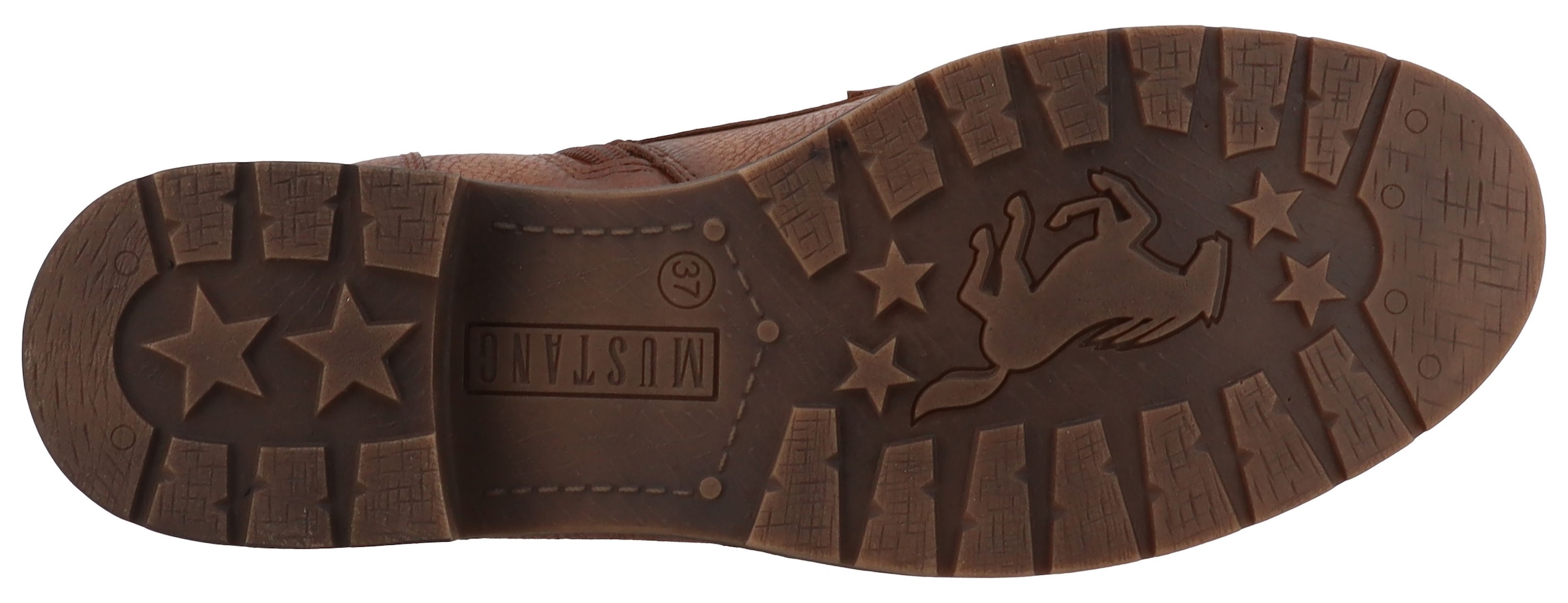 Mustang Shoes Winterstiefelette »Elfi«  Winterstiefel mit Reißverschluss und markanter Schnürung