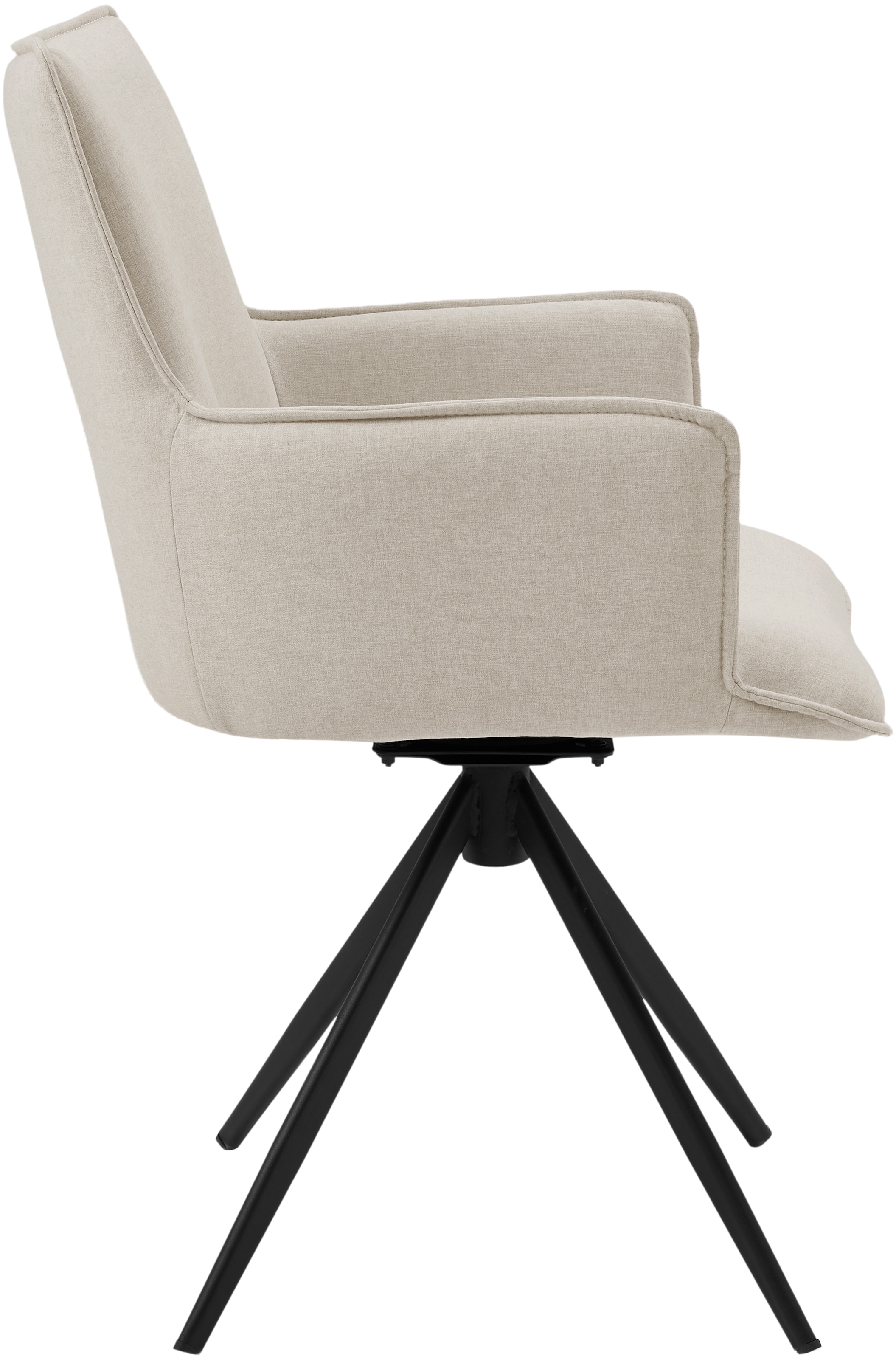 OTTO home Drehstuhl »Amoreve« (Set) 2 Stk.hochwertiger Strukturstoff, ergonomisches Design, Metallgestell