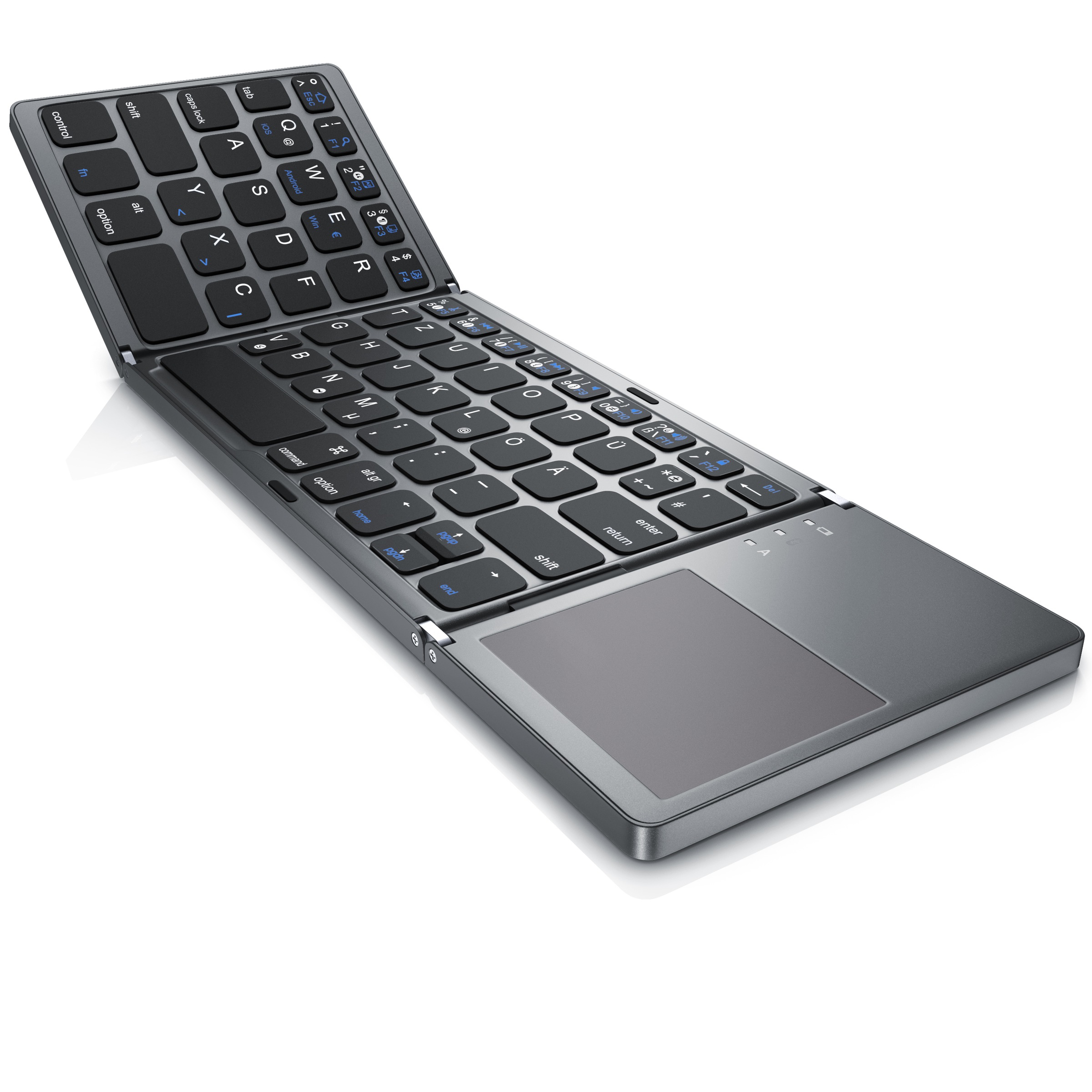 faltbare Mini Bluetooth Tastatur mit Touchpad »faltbares Keyboard...
