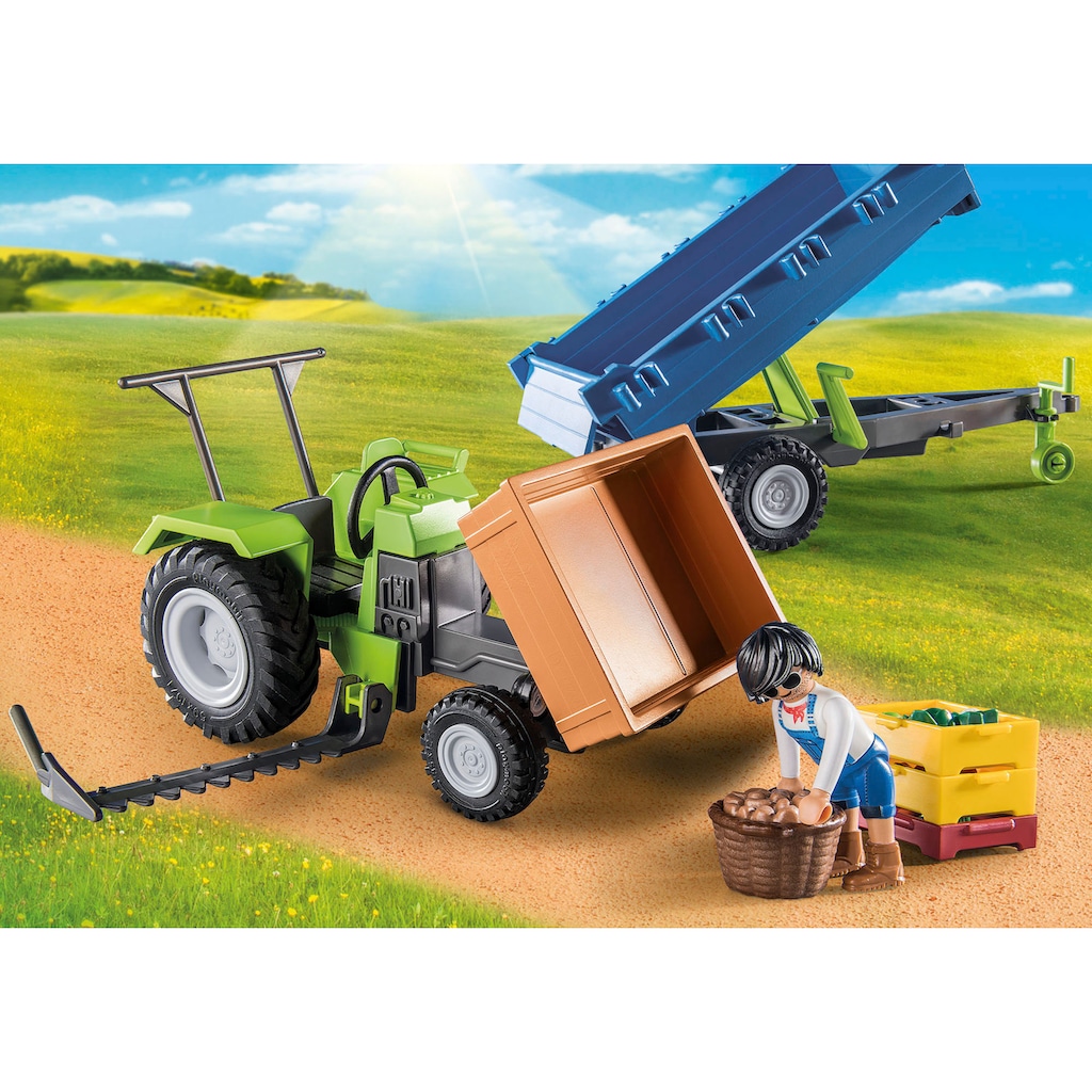 Playmobil® Konstruktions-Spielset »Traktor mit Hänger (71249), Country«