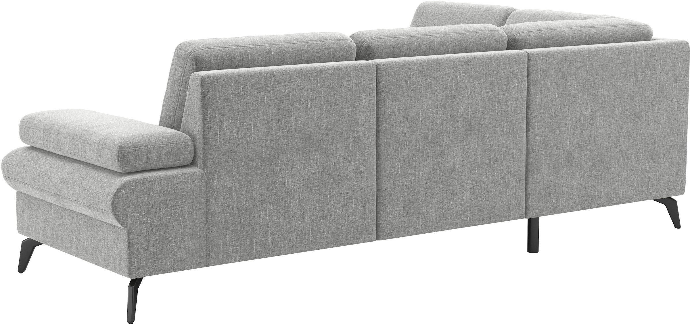 sit&more Ecksofa »Morris Jubi L-Form«, inkl. Armteilfunktion und 1 Zierkissen, wahlweise mit Bettfunktion