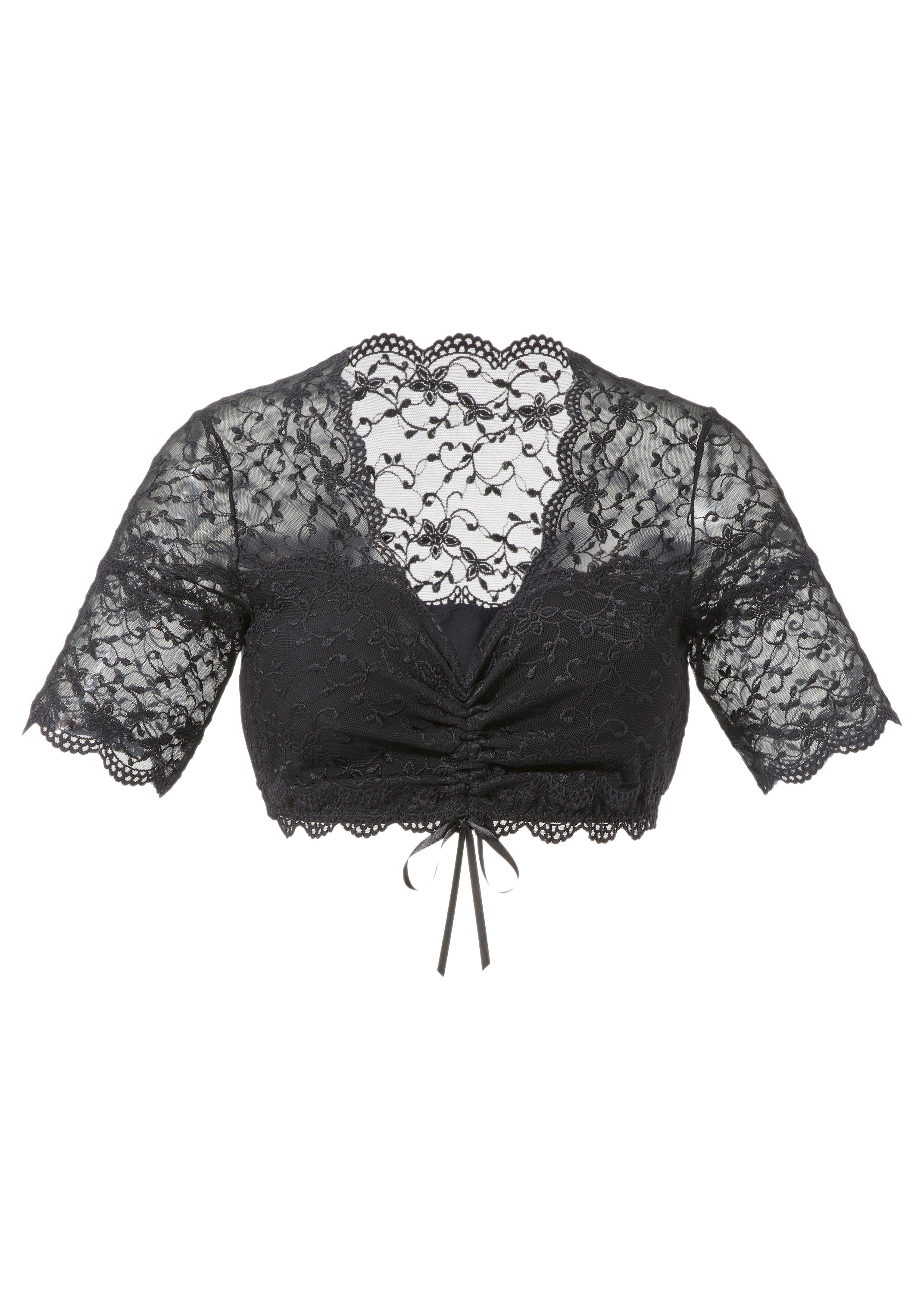 Nina Von C. Dirndlbluse, mit edler und besonders weicher Spitze