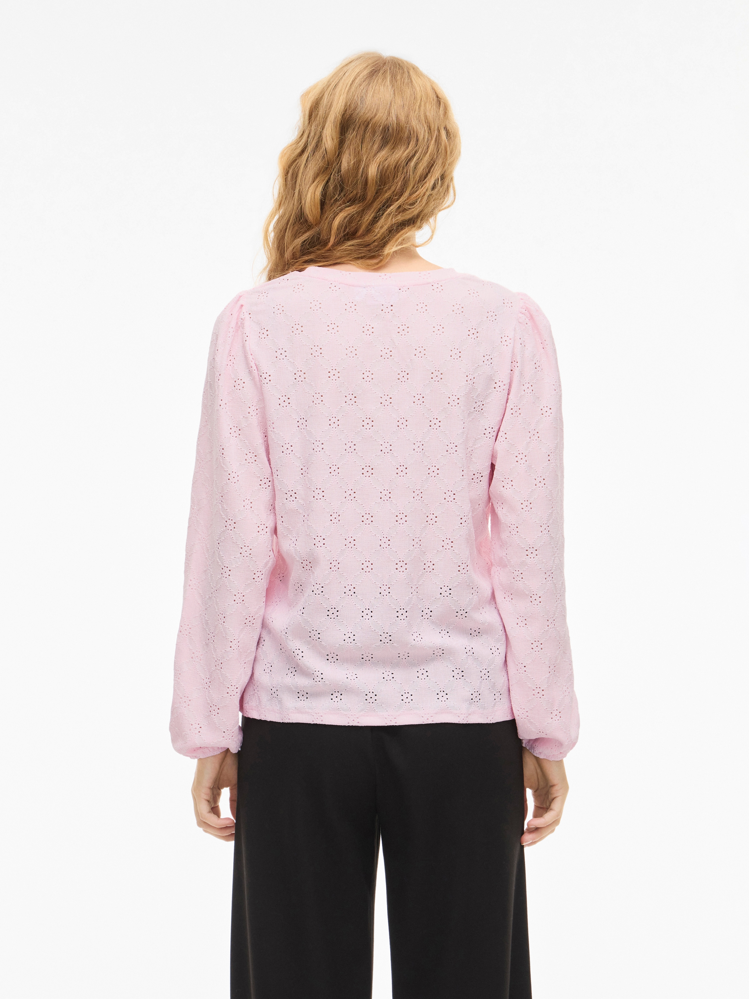 Vila Langarmshirt »VIASTA O-NECK L/S TOP - NOOS«
