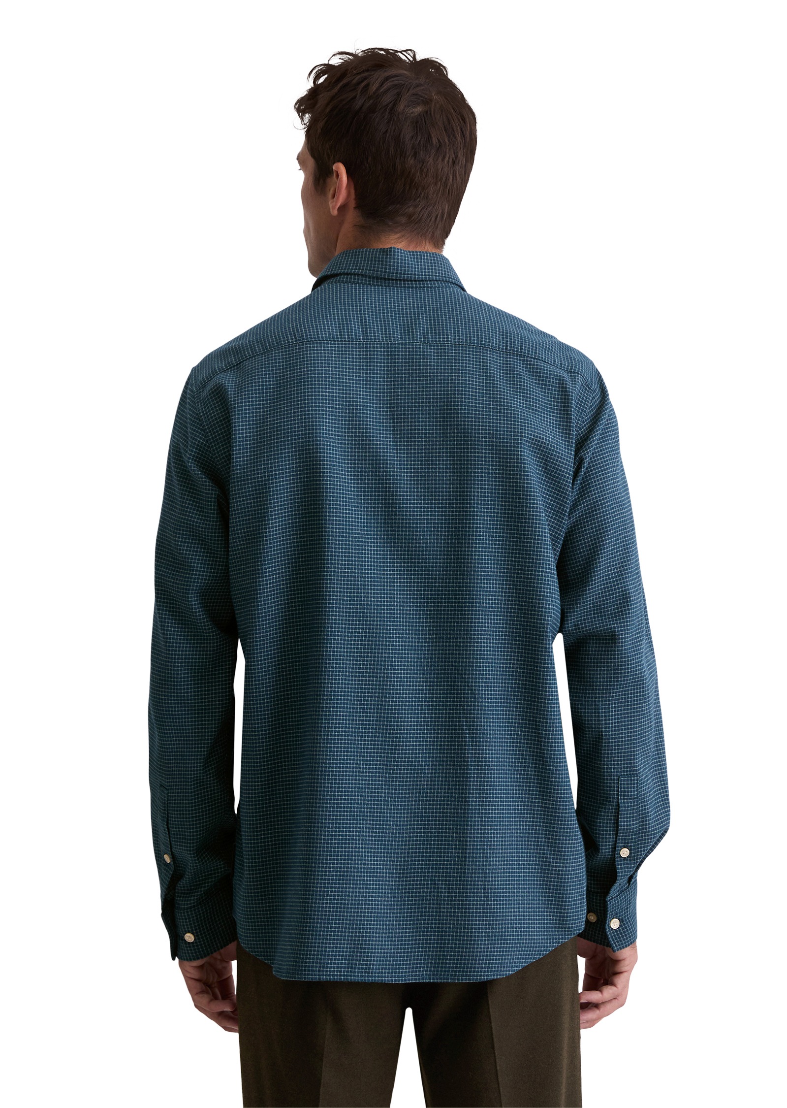 Marc O'Polo Langarmhemd In softer, leichter Flanell-Qualität