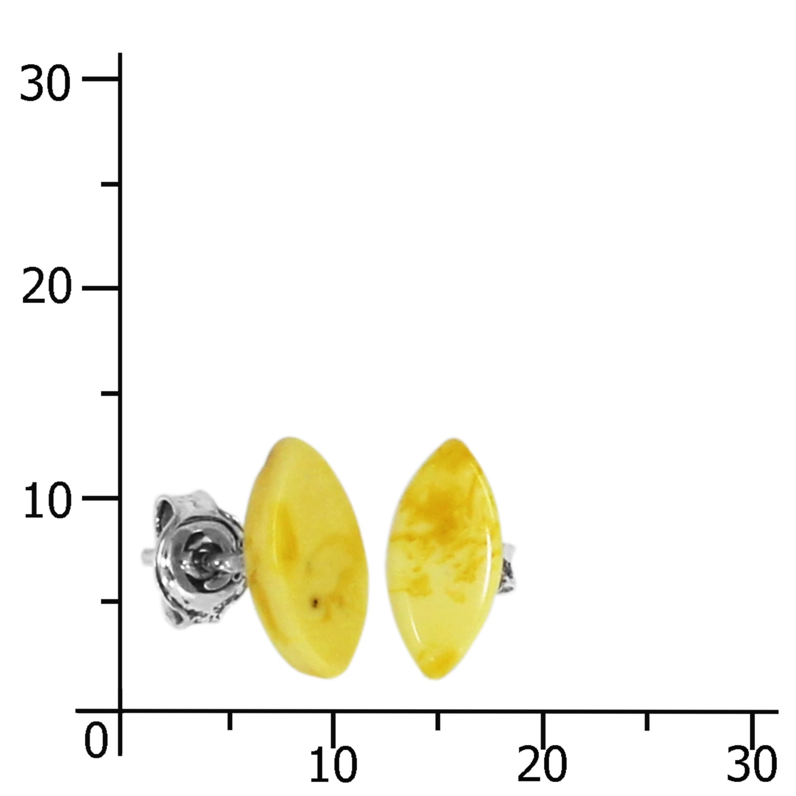 OSTSEE-SCHMUCK Paar Ohrstecker »- Klassisch - Silber 925/000 - Bernstein«