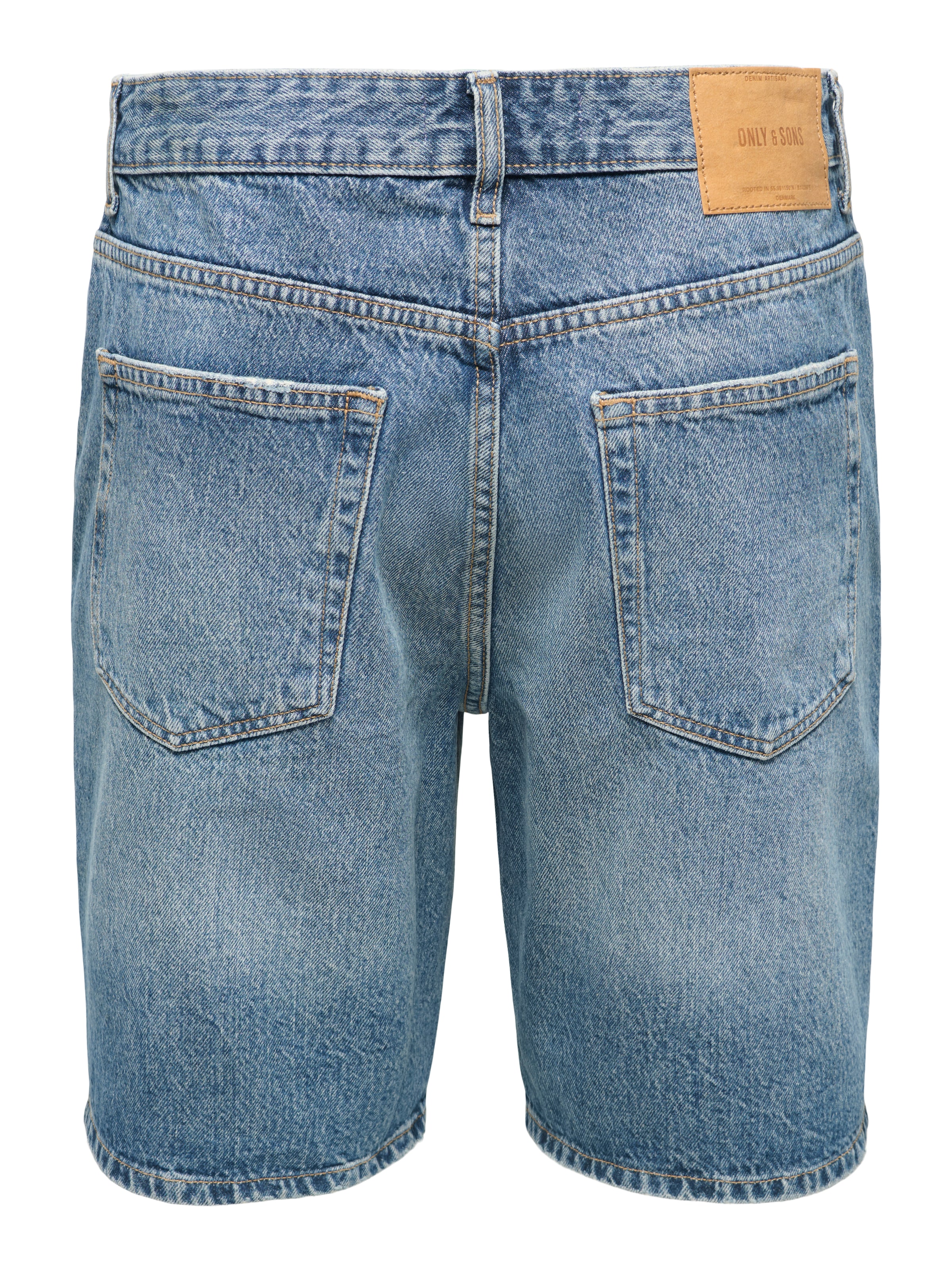 ONLY & SONS Jeansshorts »ONSEDGE MB GREEN 3227 TAI DNM SHORTS« Baumwolle, straight fit