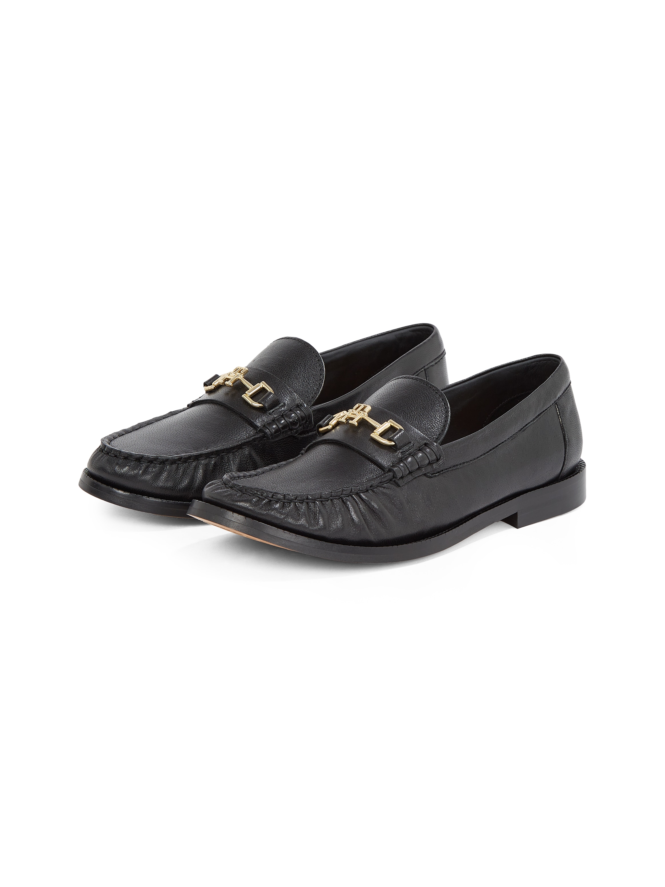 TOMMY HILFIGER Loafer »SOFT LEATHER HORSEBIT LOAFER«, Blockabsatz, Businessschuh, Slipper mit...