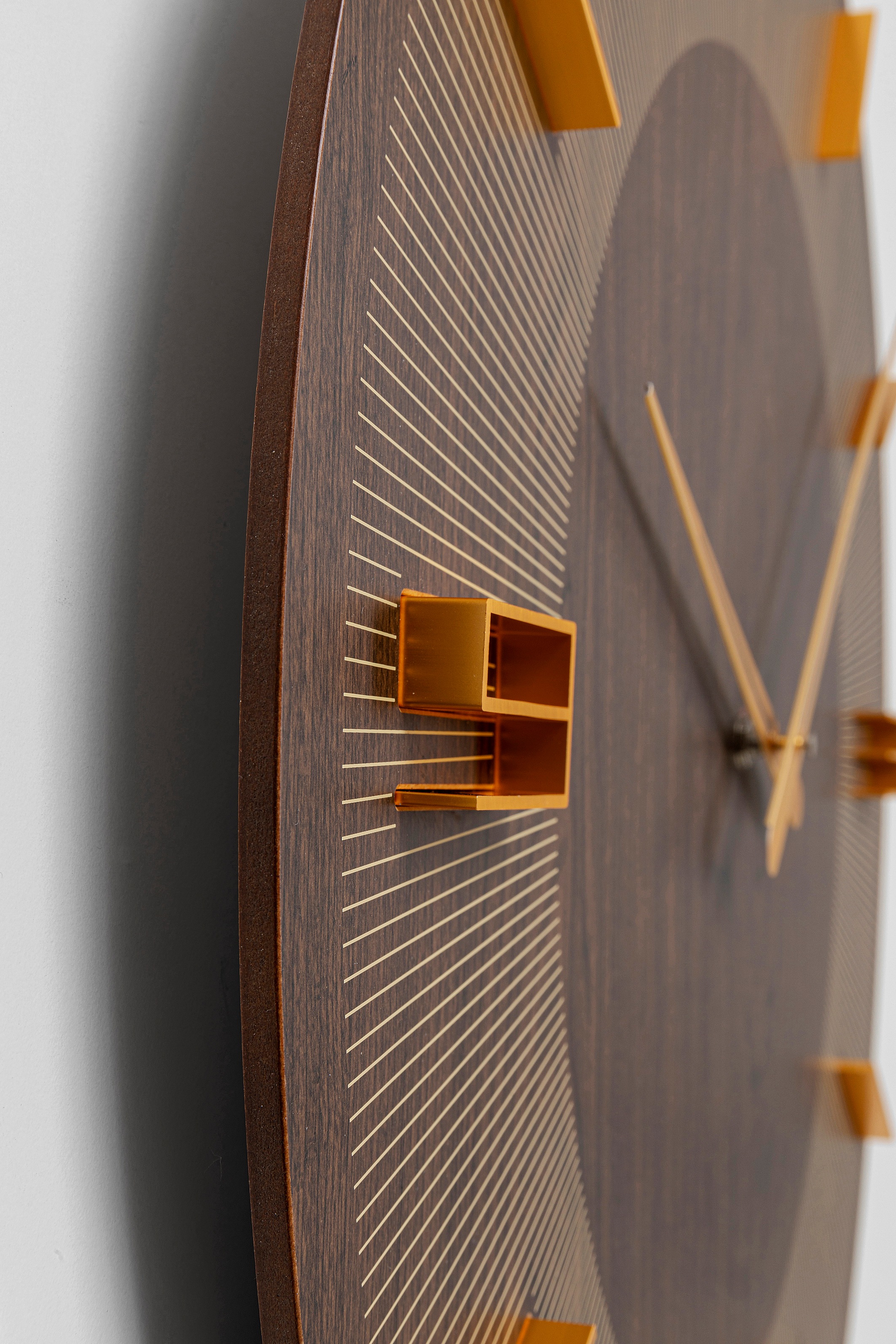 Kare Design Wanduhr »Wanduhr Levi Braun Ø60cm«