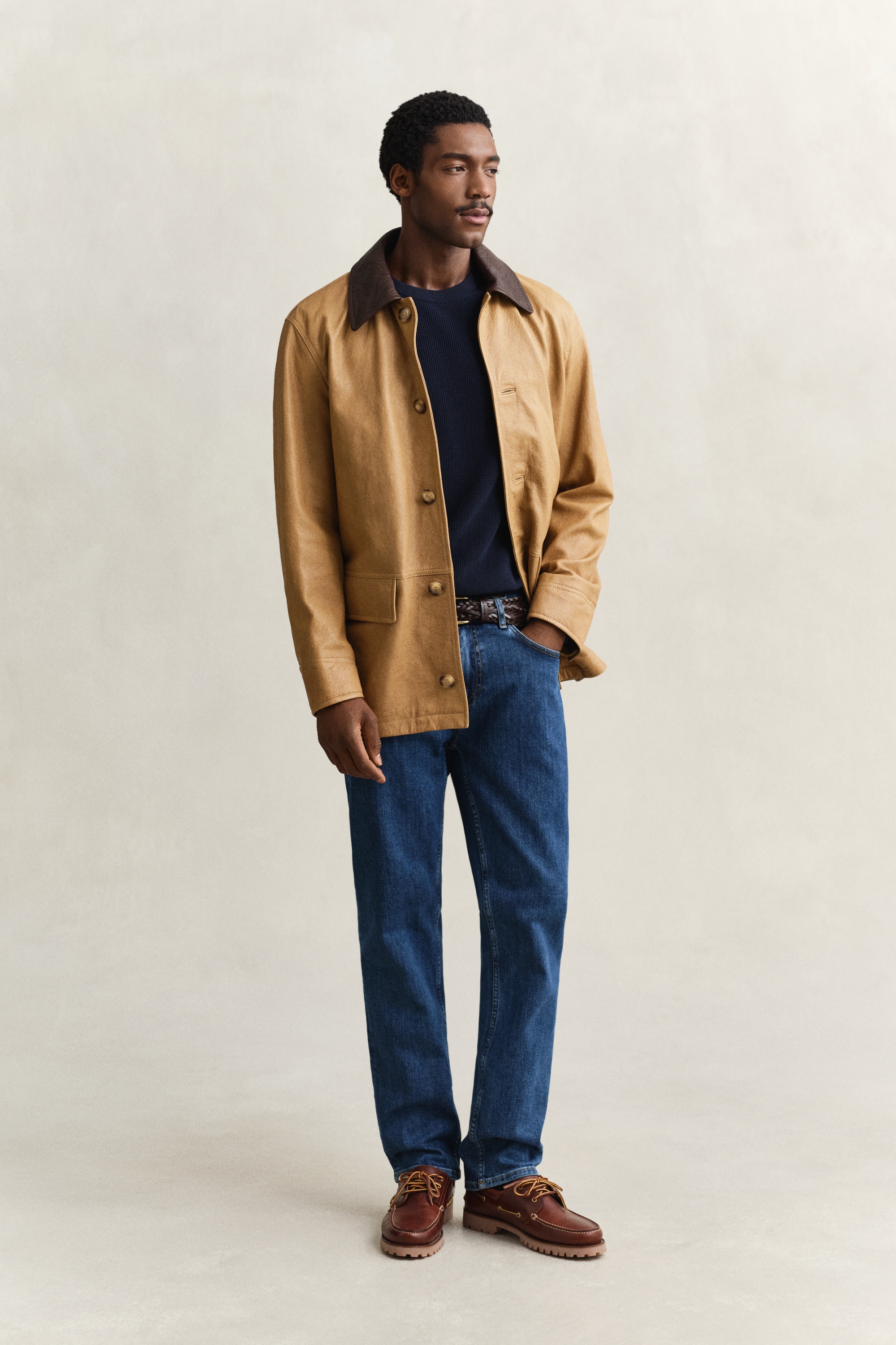 Gant Strickpullover »MICRO TEXTURED COTTON C-NECK« Regular fit mit Rundhalsausschnitt