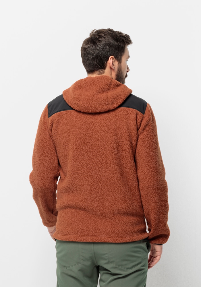 Jack Wolfskin Fleecejacke »KAMMWEG PILE FZ M«, mit Kapuze