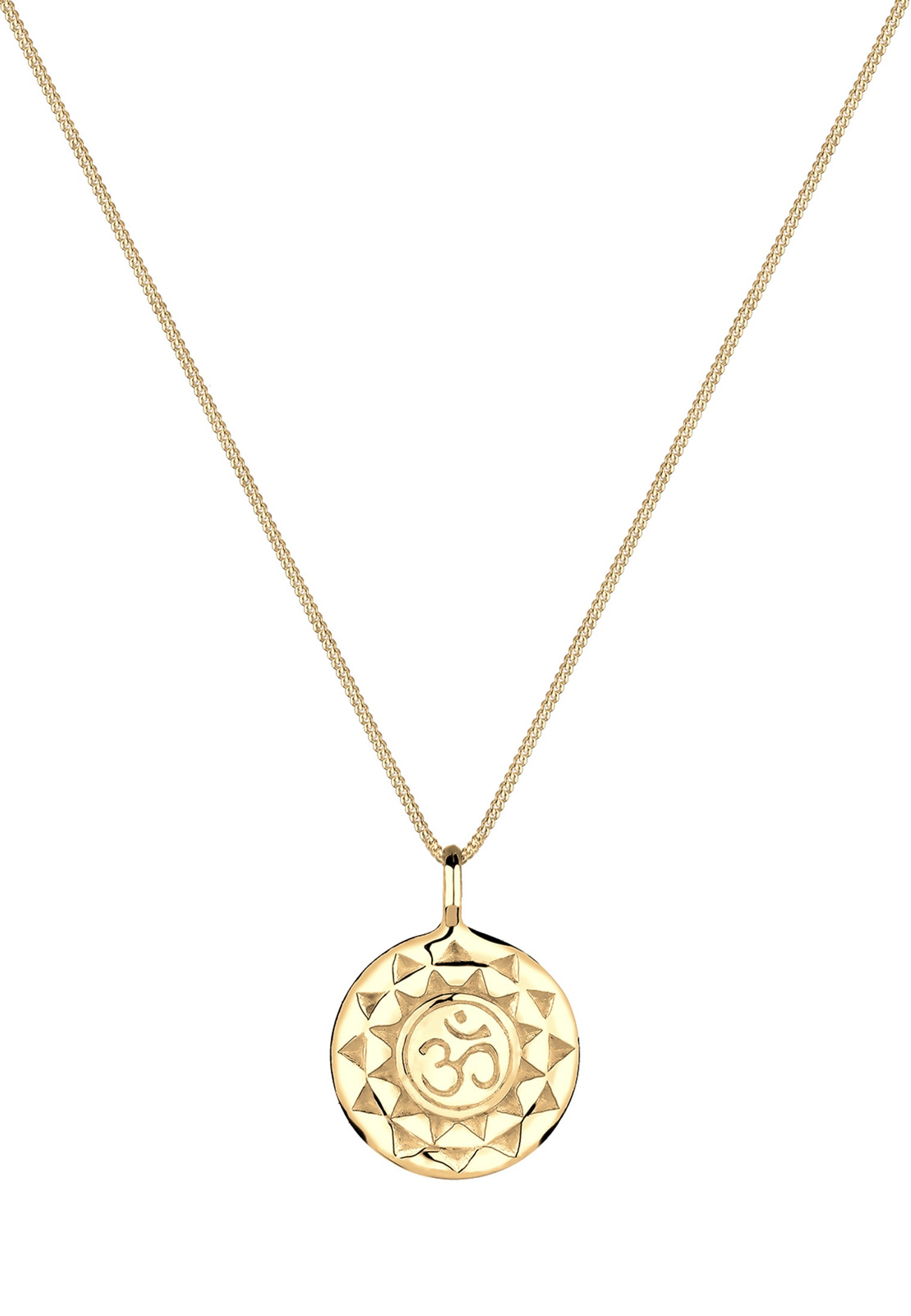 Elli Kette mit Anhänger »Halskette Yoga Mantra Om Symbol Talisman 925 Silber«
