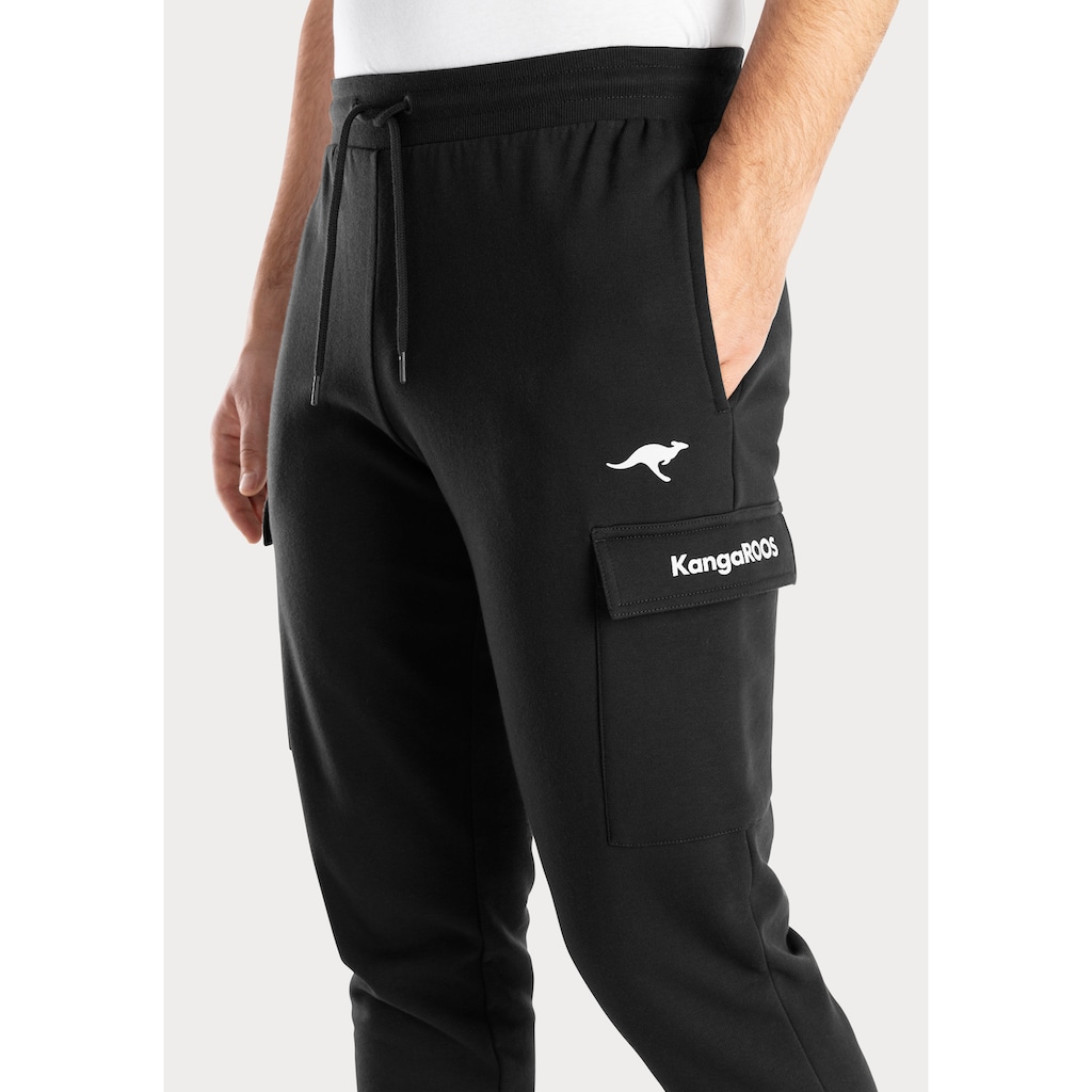 KangaROOS Sweathose »lange Jogginghose, mit Kordel, Relaxhose«, leichte Sweat-Qualtität