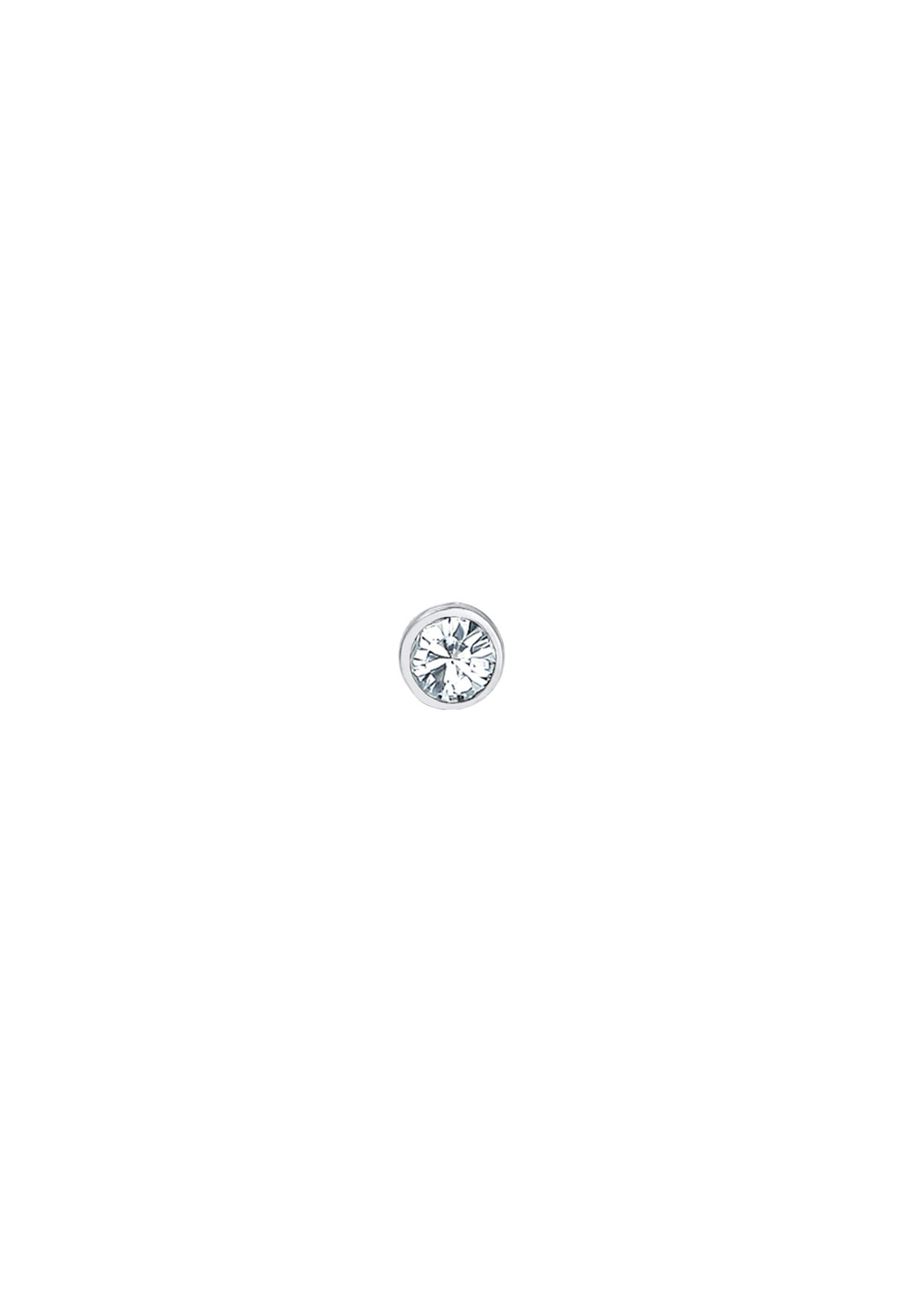 Elli Piercing-Set »Ohrringe Single Ohrstecker Basic Kristall 925 Silber«