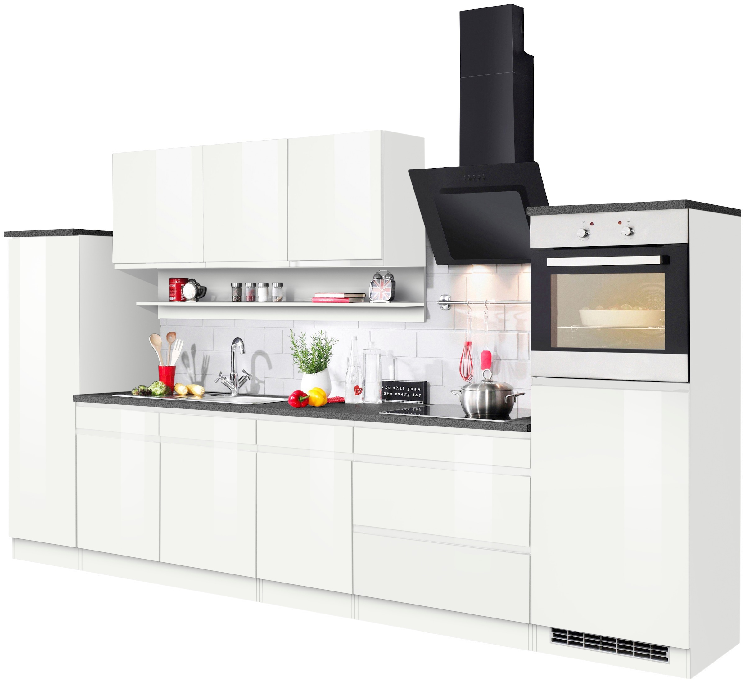 KOCHSTATION Küchenzeile »KS-Virginia« Breite 290, ohne E-Geräte