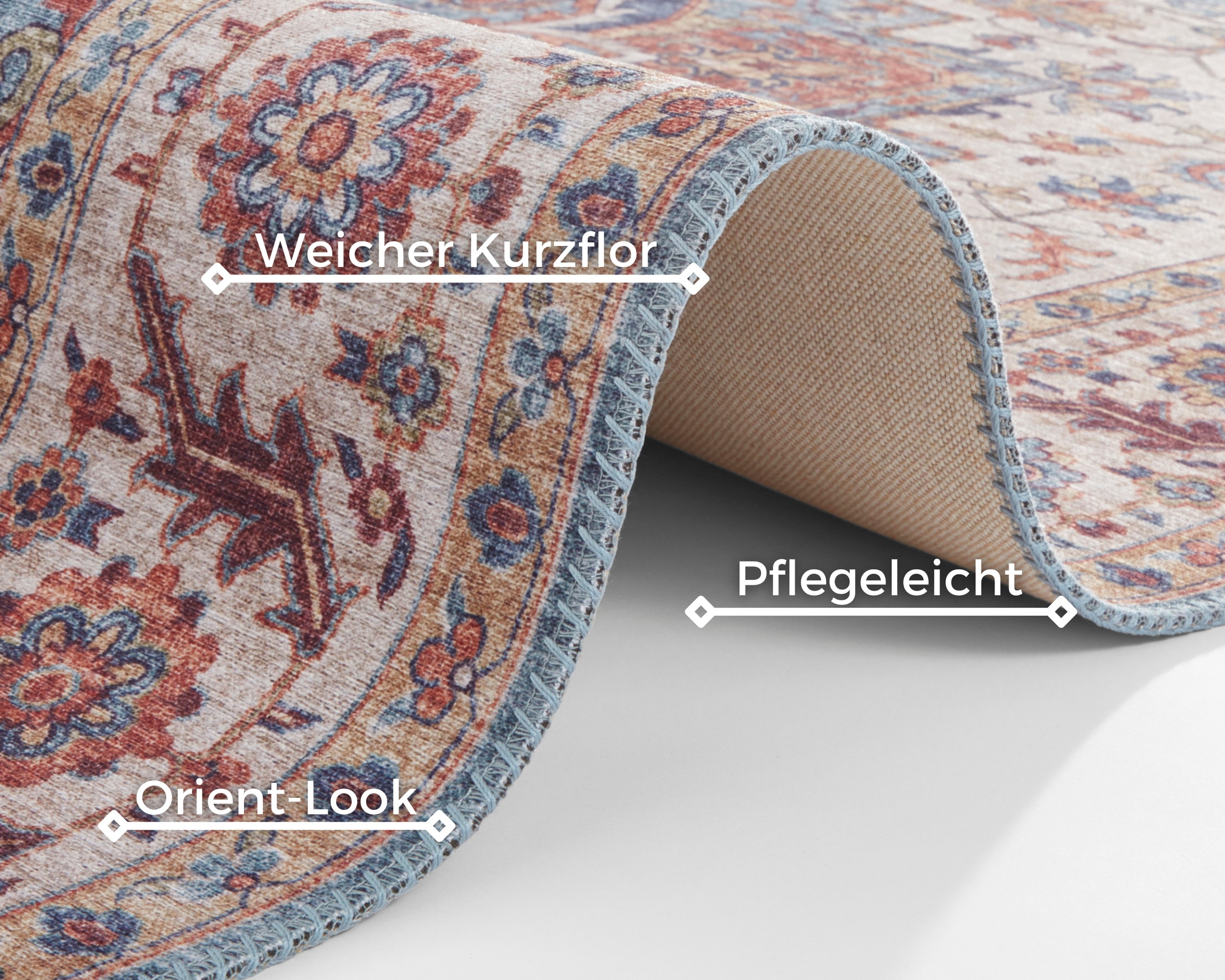 HANSE Home Teppich »Anthea«, rechteckig, 5 mm Höhe, Orientalisch, Läufer, Vintage, Wohnzimmer, Schlafzimmer, Esszimmer