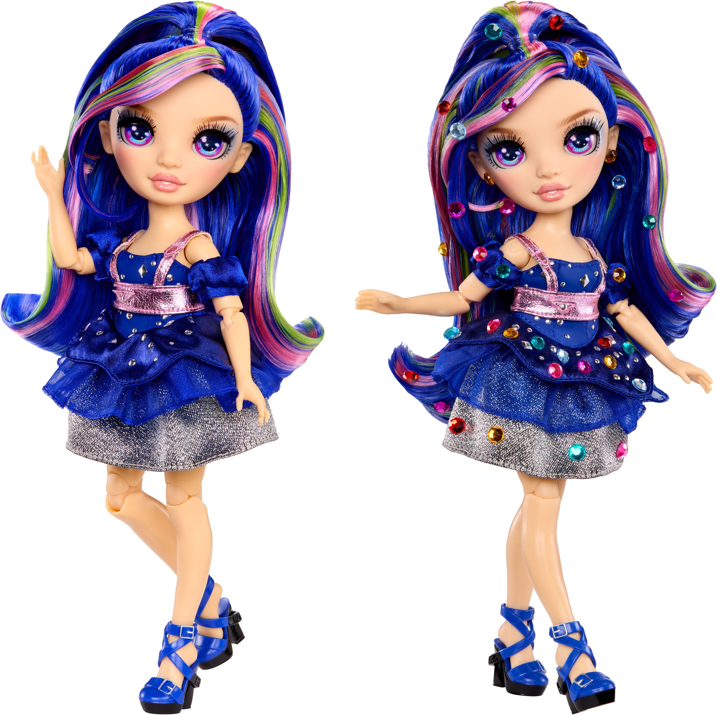 RAINBOW HIGH Anziehpuppe »Rainbow High Be Dazzling Fashion Dolls- Genevieve Bleue«