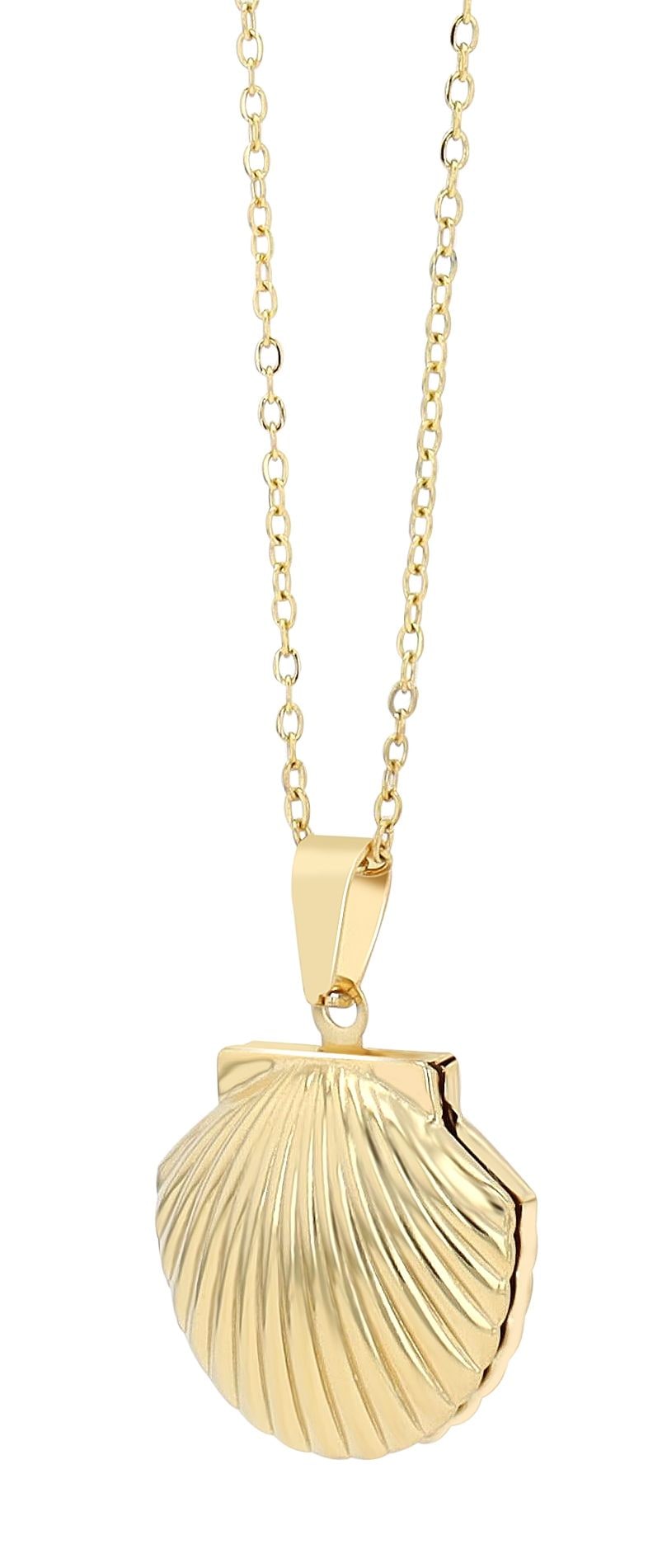 Adelia´s Gliederkette »Damen Halskette ¿ Medaillon aus Edelstahl 45 cm«