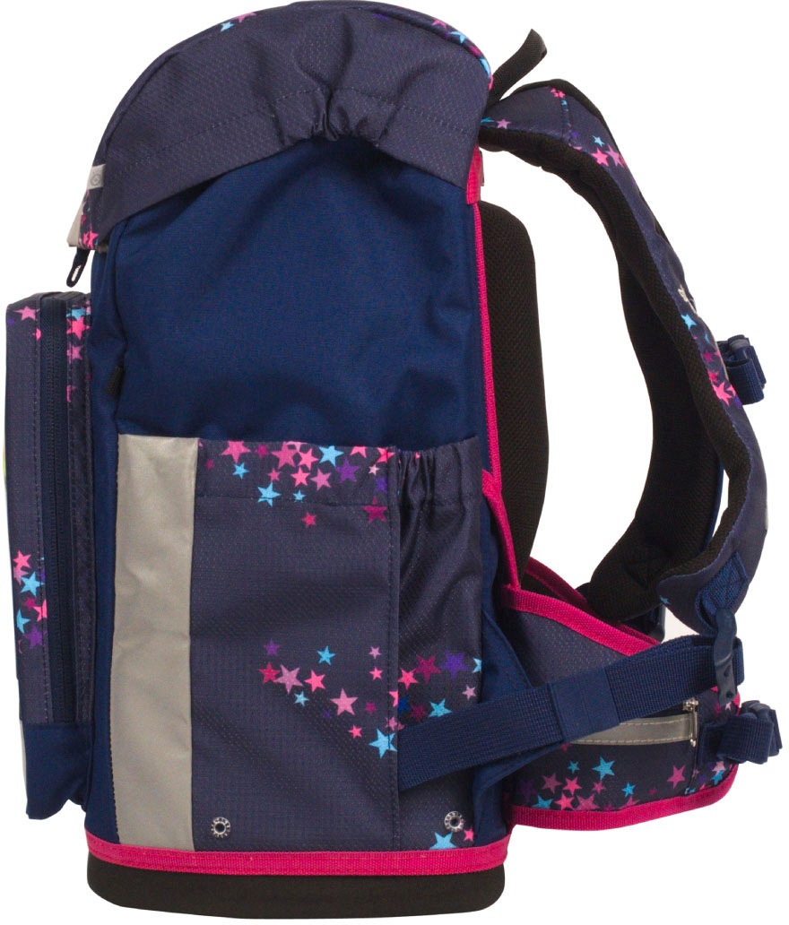 SCHOOL-MOOD® Schulranzen »Rebel Air+, Leni (Hund)«, retroreflektierende Flächen, aus recyceltem Material