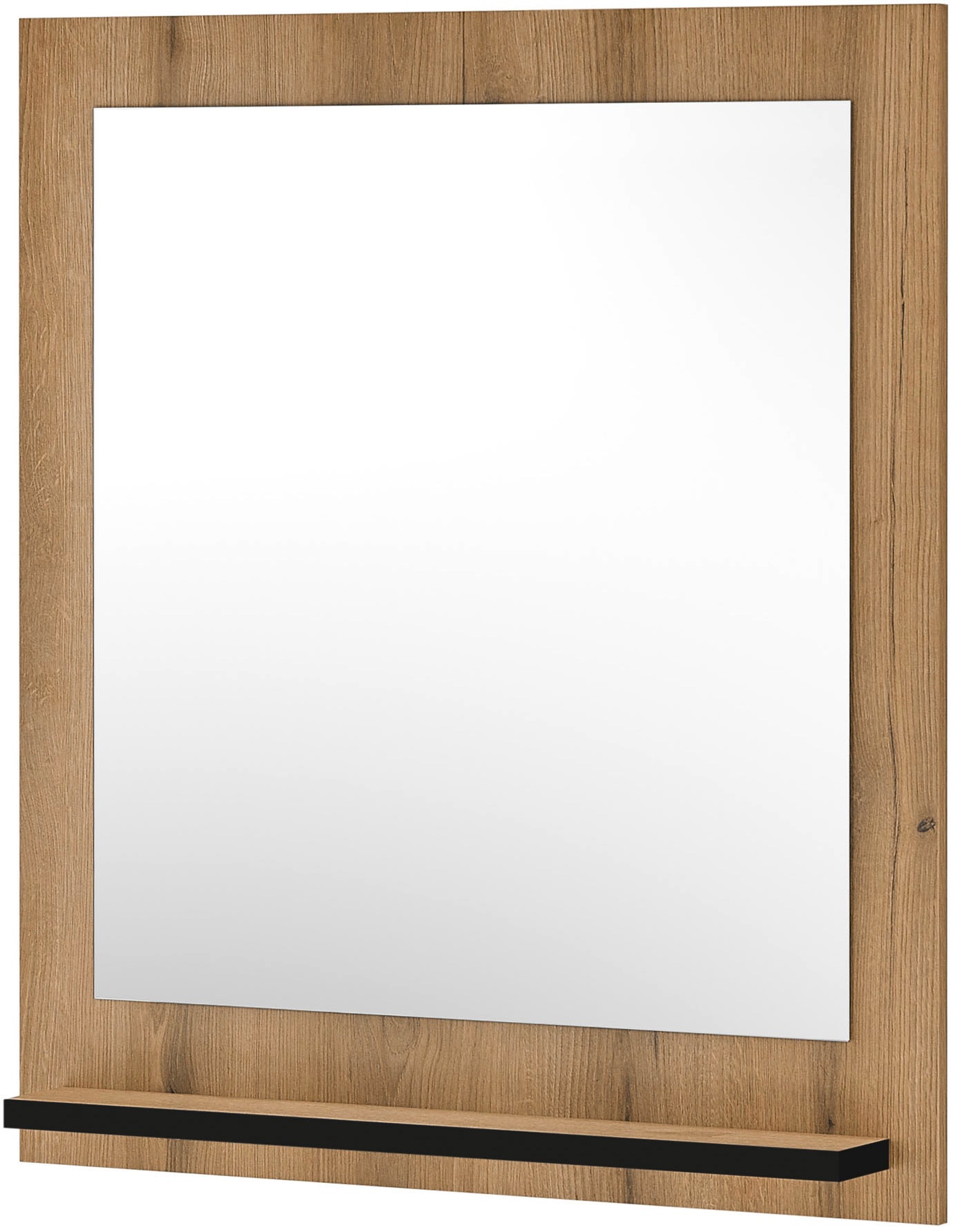 Home affaire Garderobenspiegel »Cantara, Spiegel in zwei Farben, modernes, zeitloses Design« universell einsetzbar, mit Ablagefläche, eckig, 79 cm breit