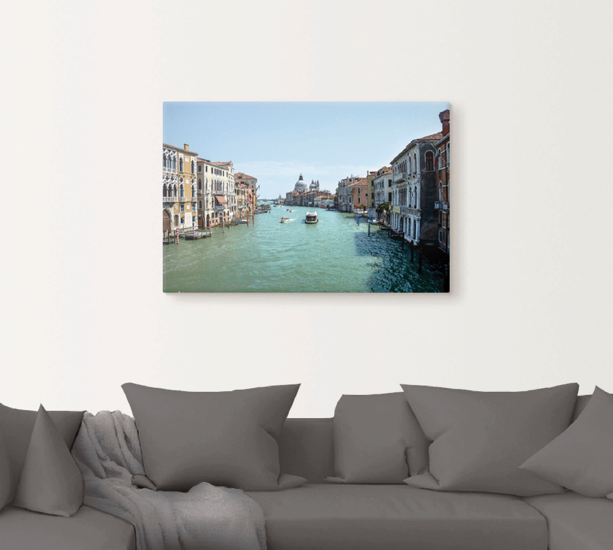 Artland Leinwandbild »Canale Grande Venedig bei Sonnenschein«, Italien, (1 St.), auf Keilrahmen gespannt