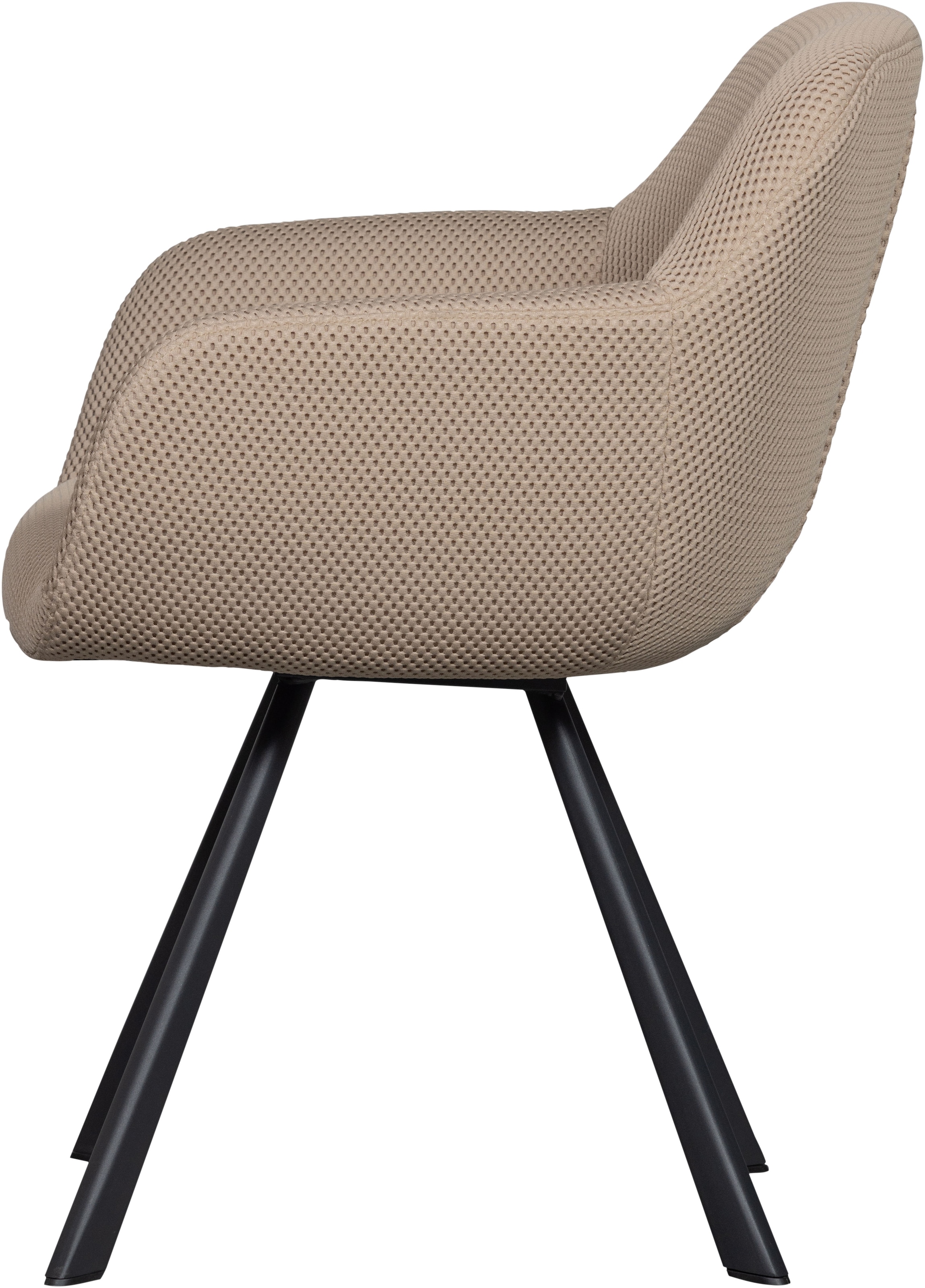 WOOOD Esszimmerstuhl »Juno«, Gestell aus Metall, gepolstert mit weichem Mesh-Stoff, H 79 cm