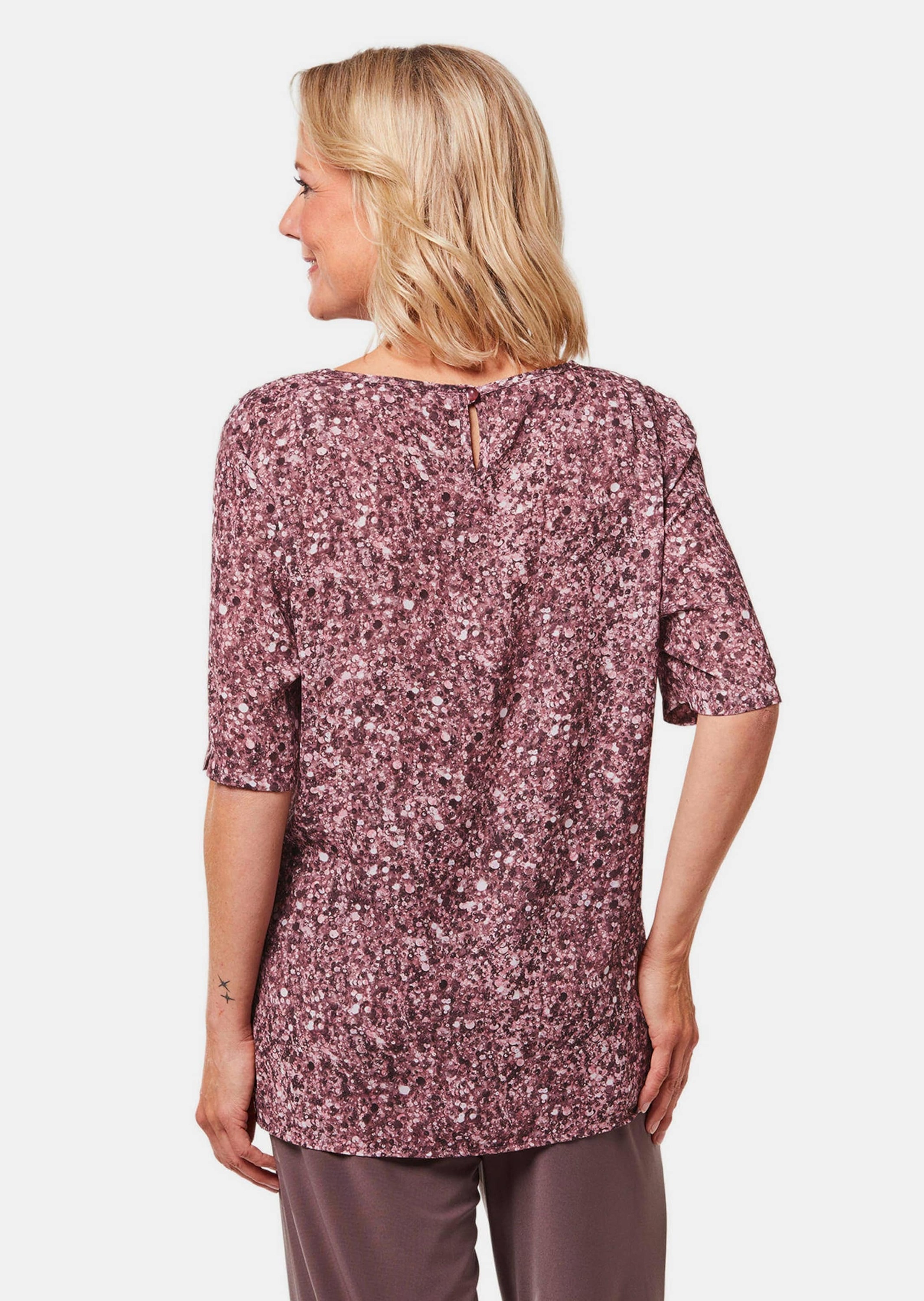 GOLDNER Druckbluse »Chiffonbluse mit farbbrillantem Druck«