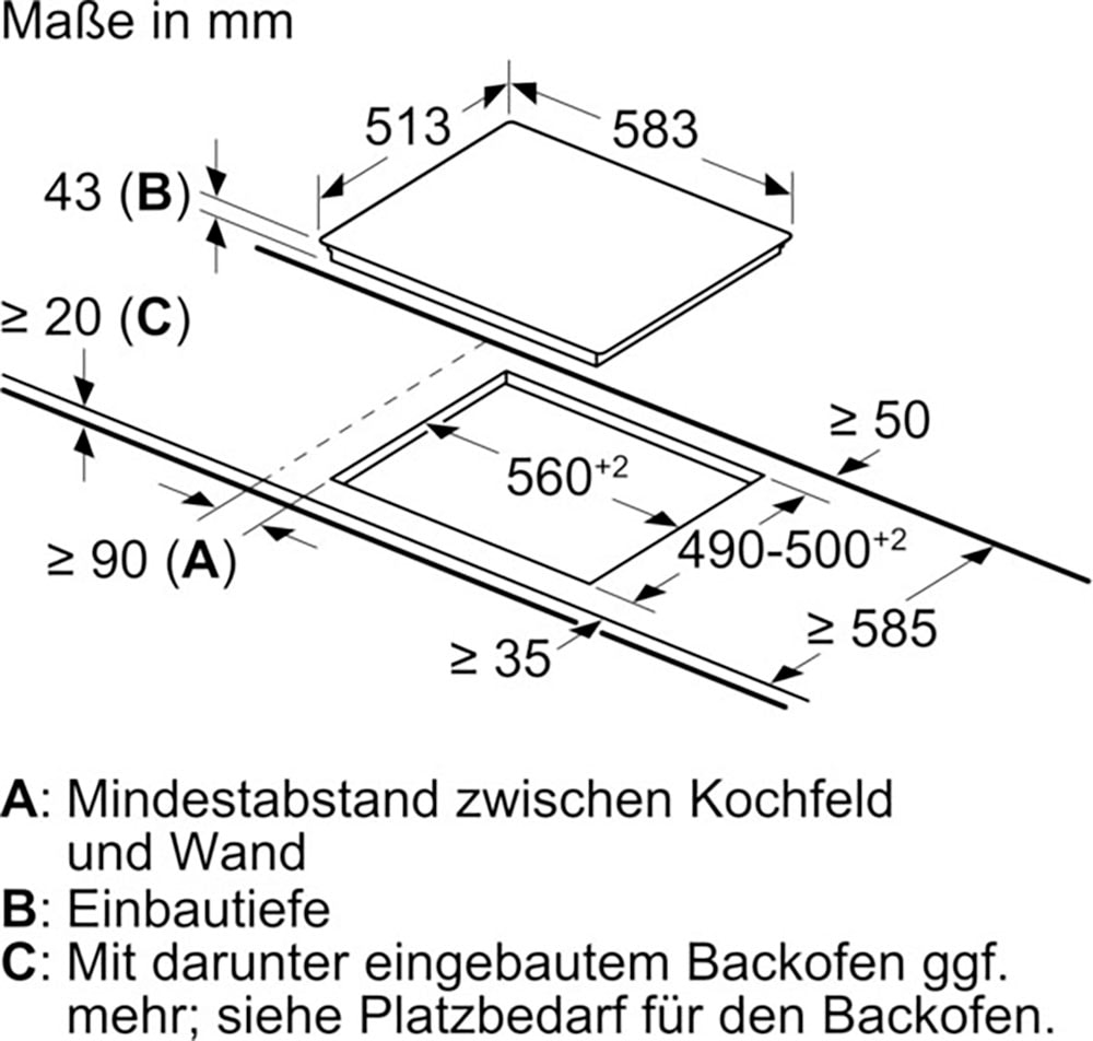 NEFF Elektro-Herd-Set »E2CCG6AK0«, mit Teleskopauszug nachrüstbar, Pyrolyse-Selbstreinigung
