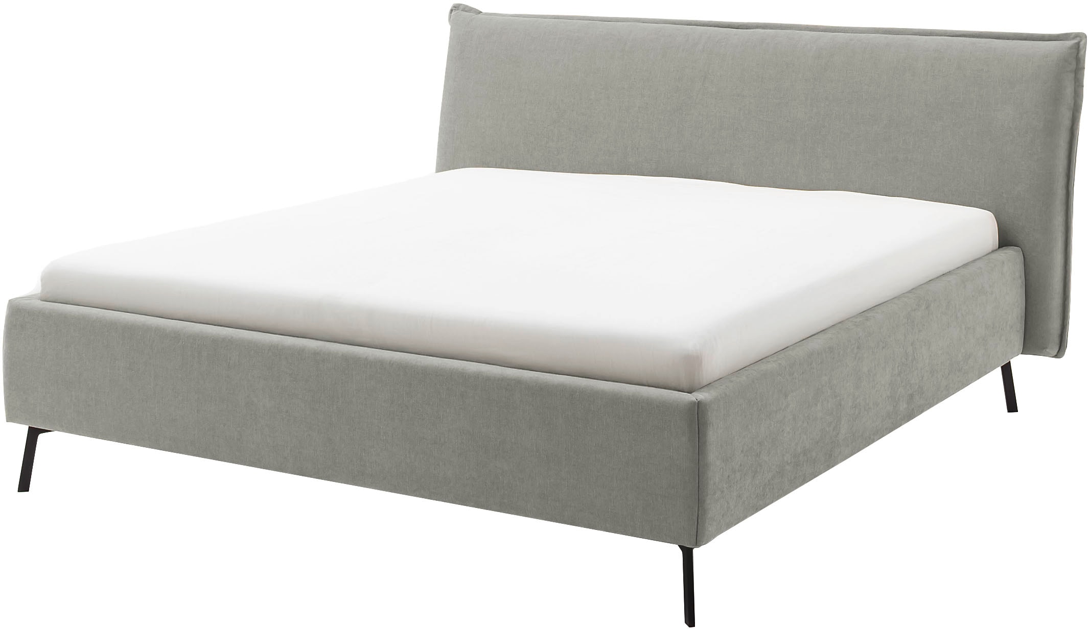 Home affaire Polsterbett »Aurela, liebevoll verarbeitete Biese & wahweise Überlänge« inkl. 7-fache Einlegetiefenverstellung & saugroboterfreundliche Höhe