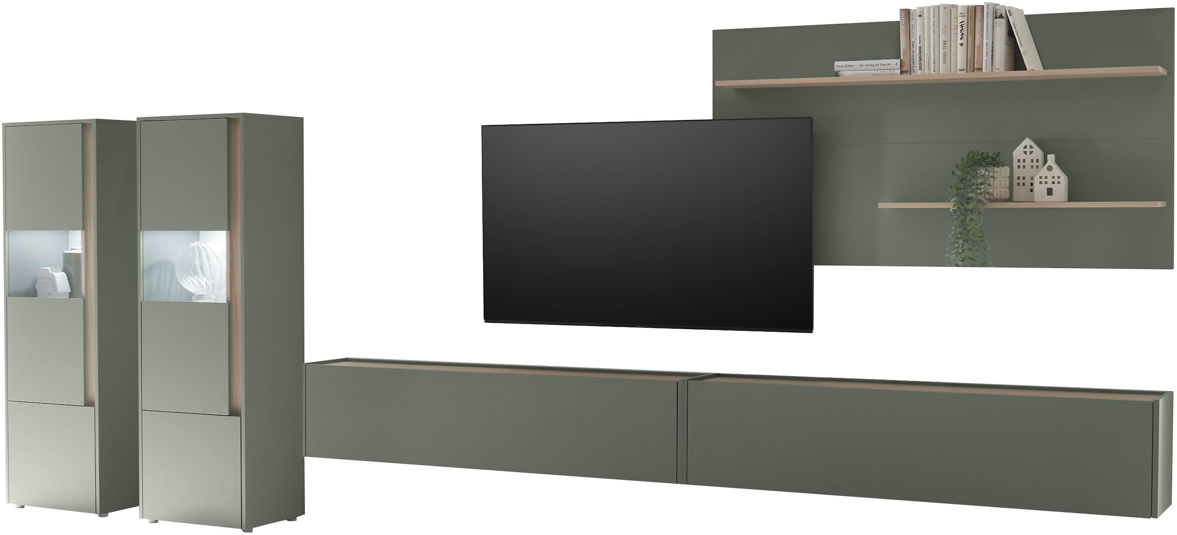 INOSIGN Wohnwand »City/Giron, moderne Anbauwand, Komplettset in vielen Farben verfügbar« Set, 5 Stk. tlg.