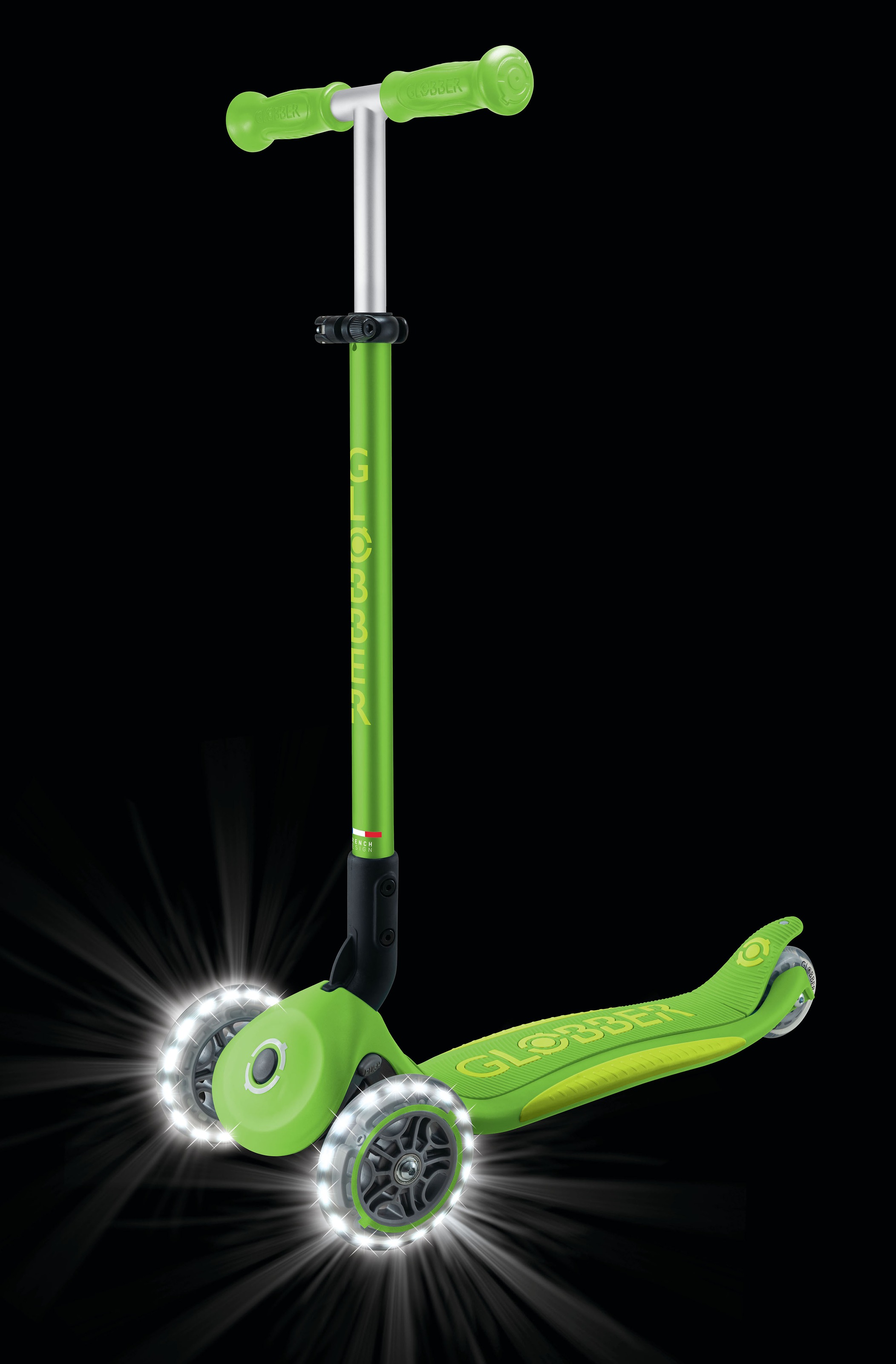 Globber Tretroller »ELITE LIGHTS, mit Leuchtrollen«