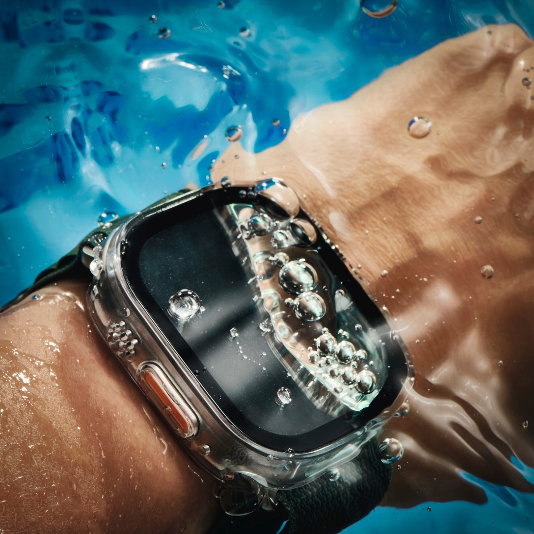 Hama Smartwatch-Hülle »Schutzhülle für Apple Watch Ultra und Apple Watch Ultra 2, 49 mm«, für den Sport und Alltag, Rundumschutz, transparent, elegant, robust