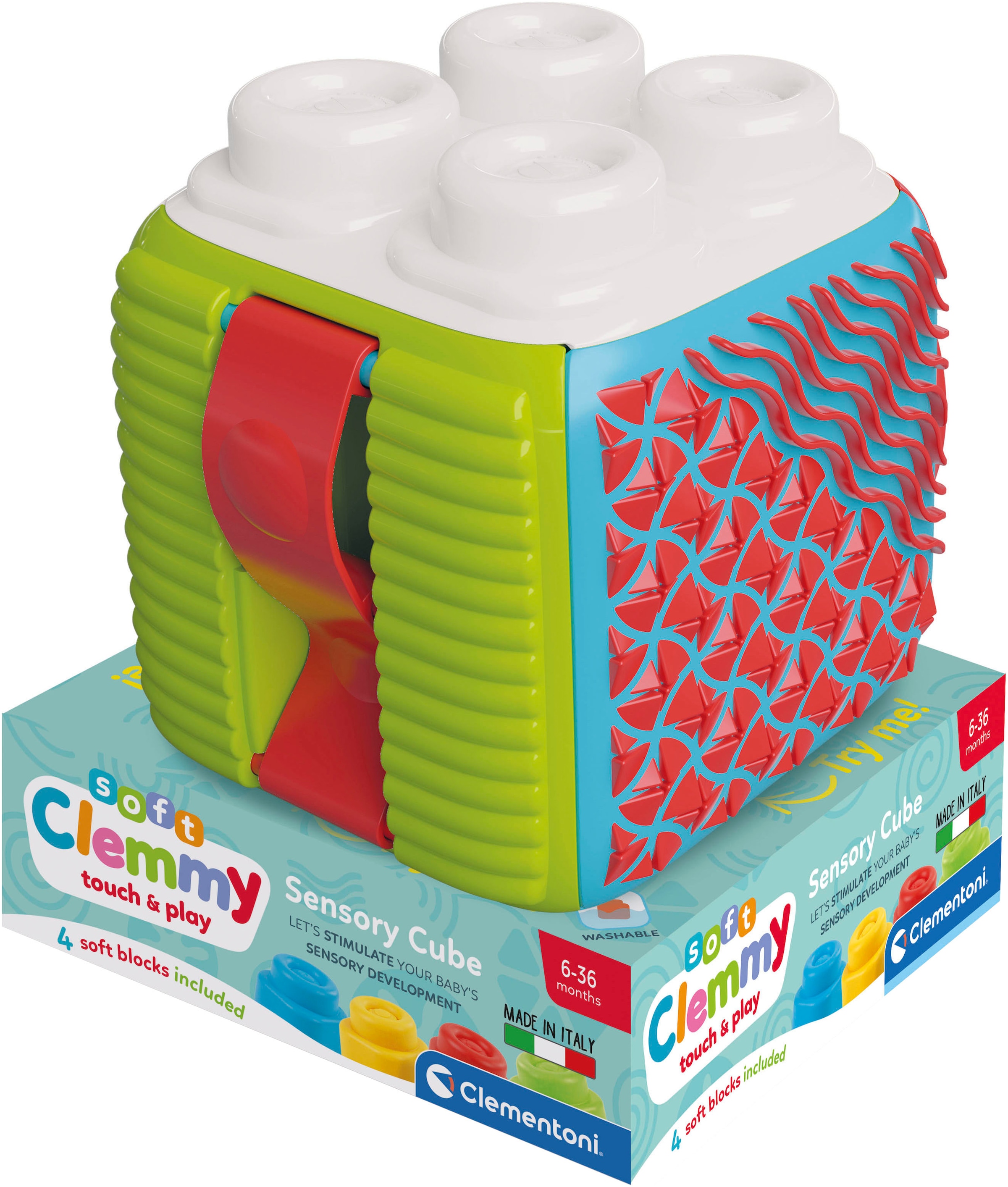 Clementoni® Konstruktions-Spielset »Clemmy, Sensorischer Würfel«, Made in Europe
