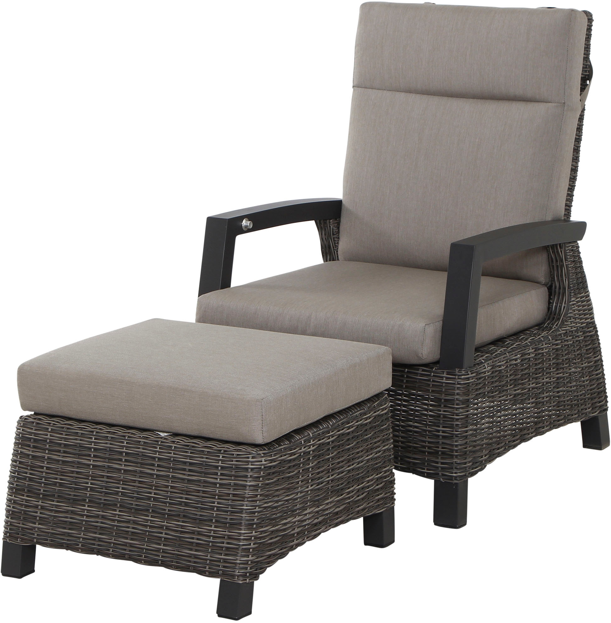 Siena Garden Gartenlounge-Set »Corido« Set, 8 Stk. tlg. bestehend aus 4 Sesseln und 4 Auflagen