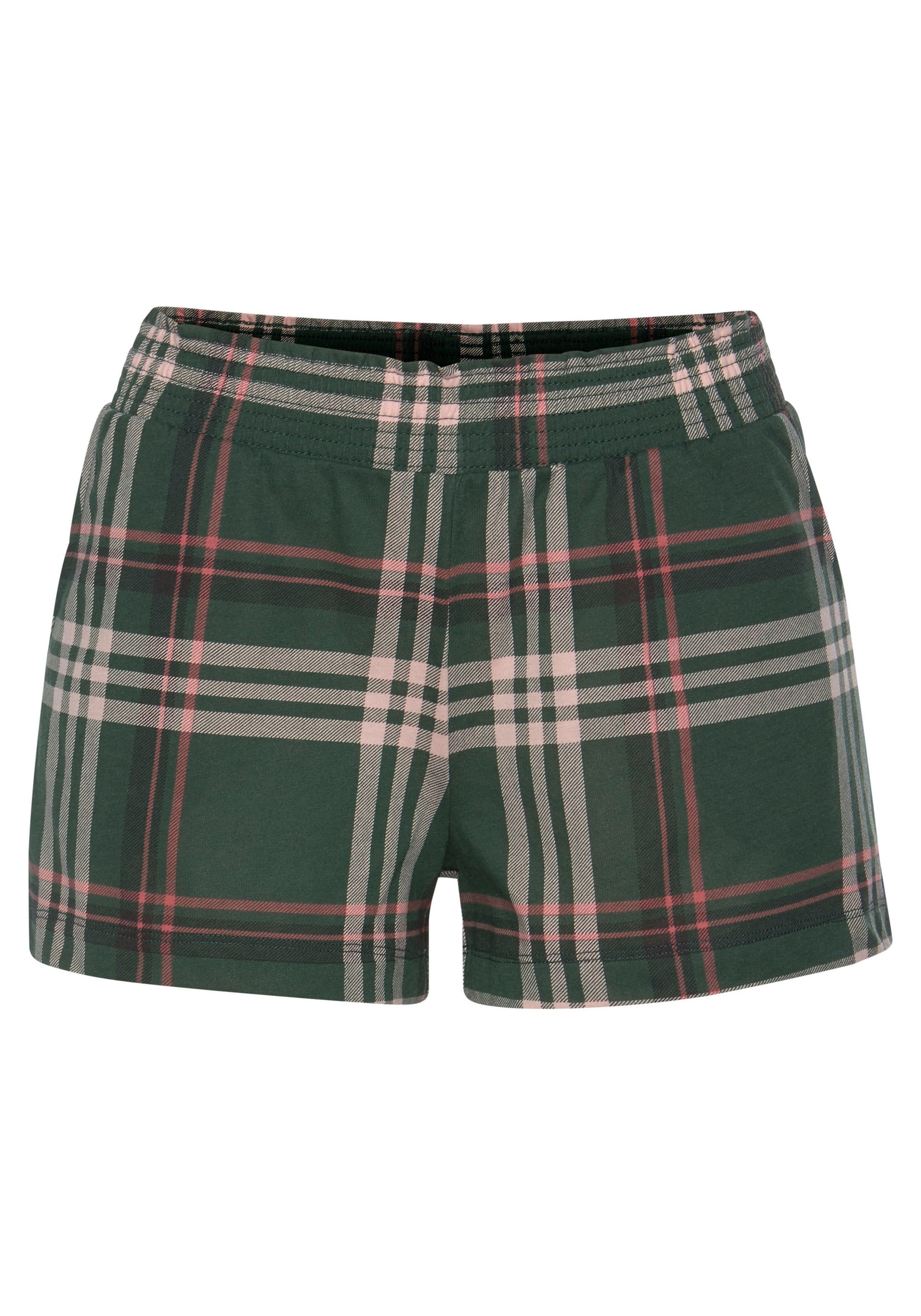 Vivance Dreams Shorty, (2 tlg.), Elastischer Bund in Smok-Optik