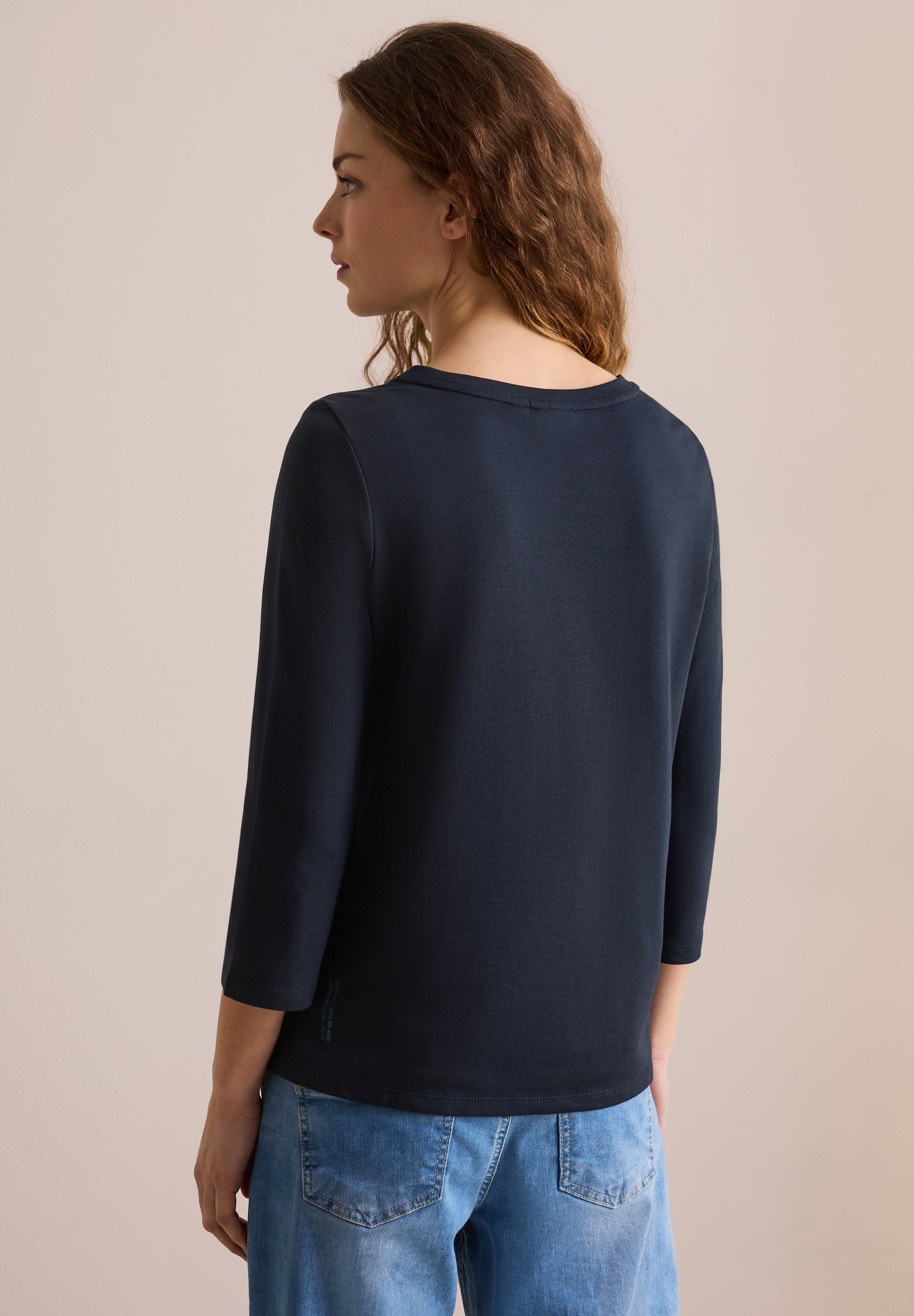 Cecil Langarmshirt, mit Schimmer-Print